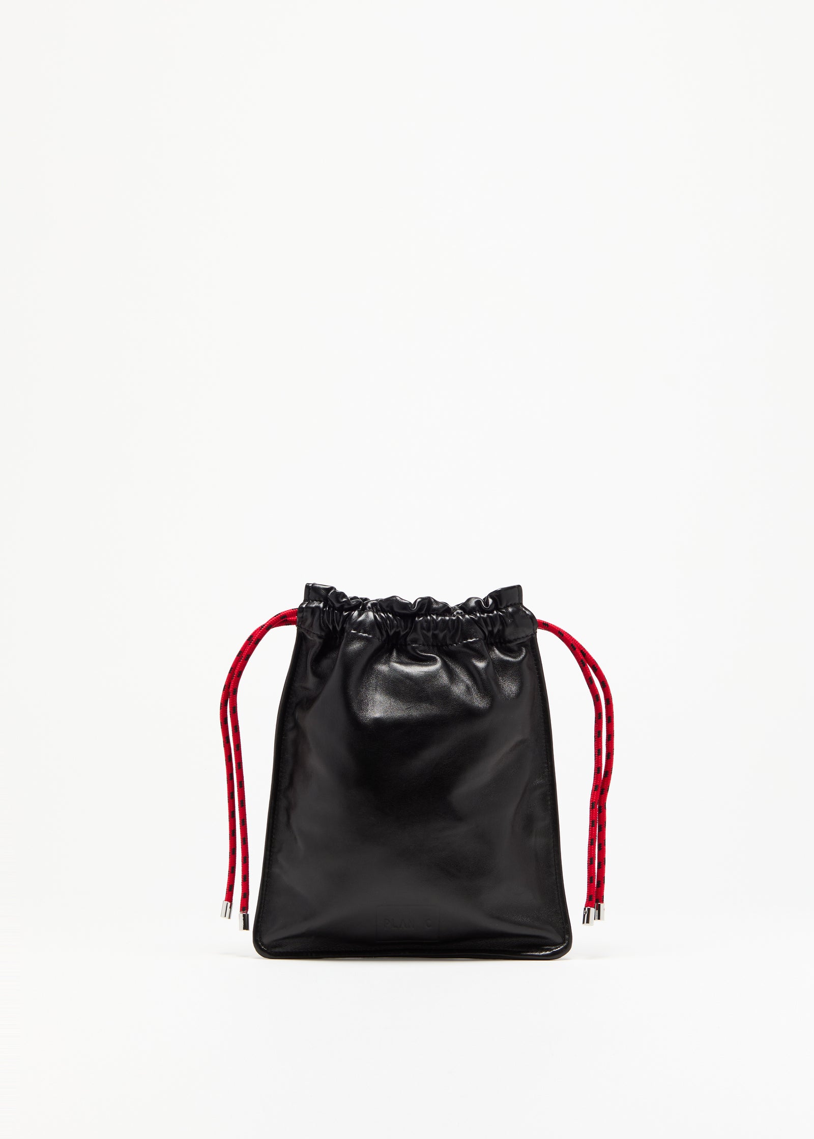 BLACK LAMBSKIN NAPPA POUCH