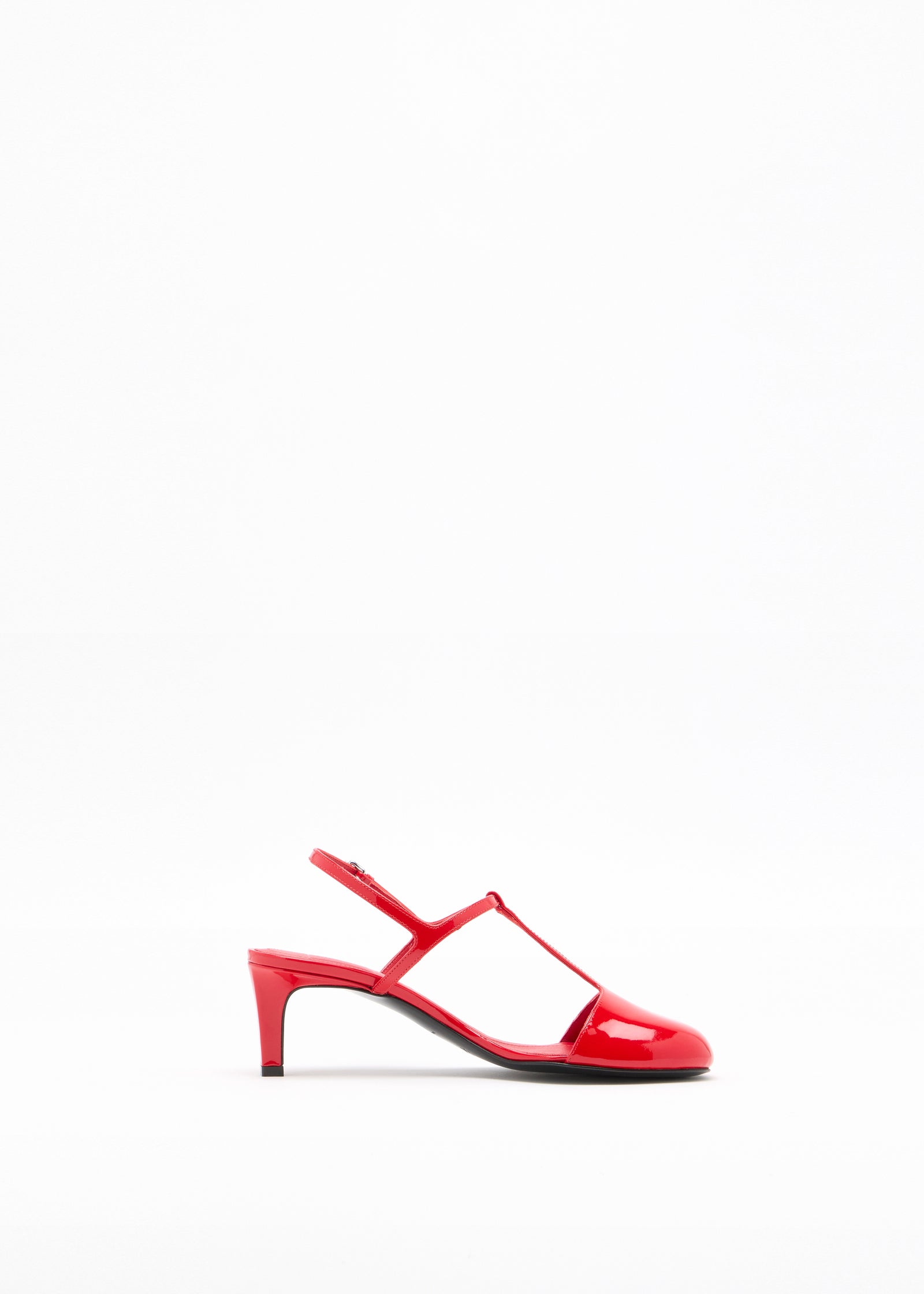 SLINGBACK FIRE RED PATENT LEATHER
