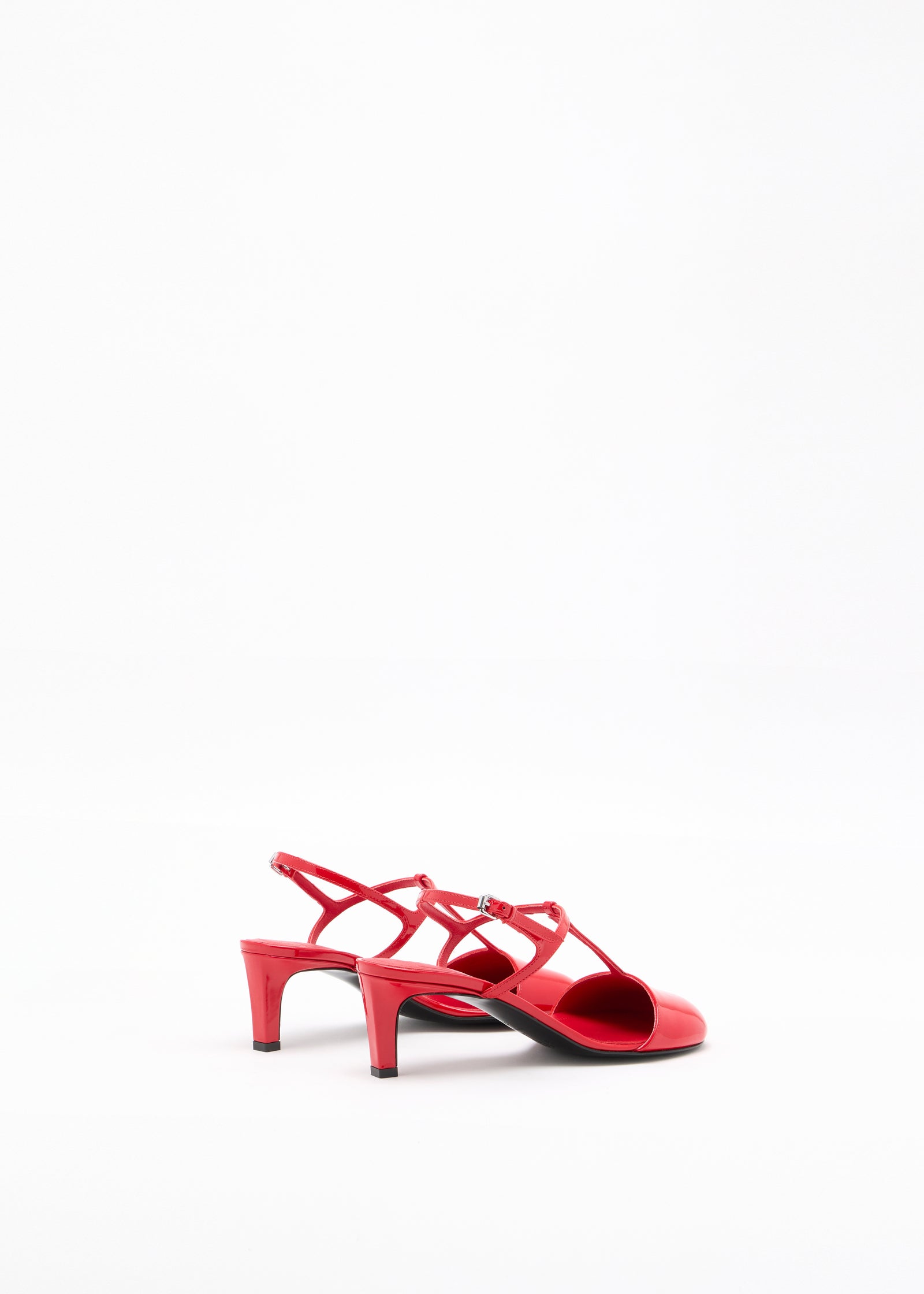 SLINGBACK FIRE RED PATENT LEATHER