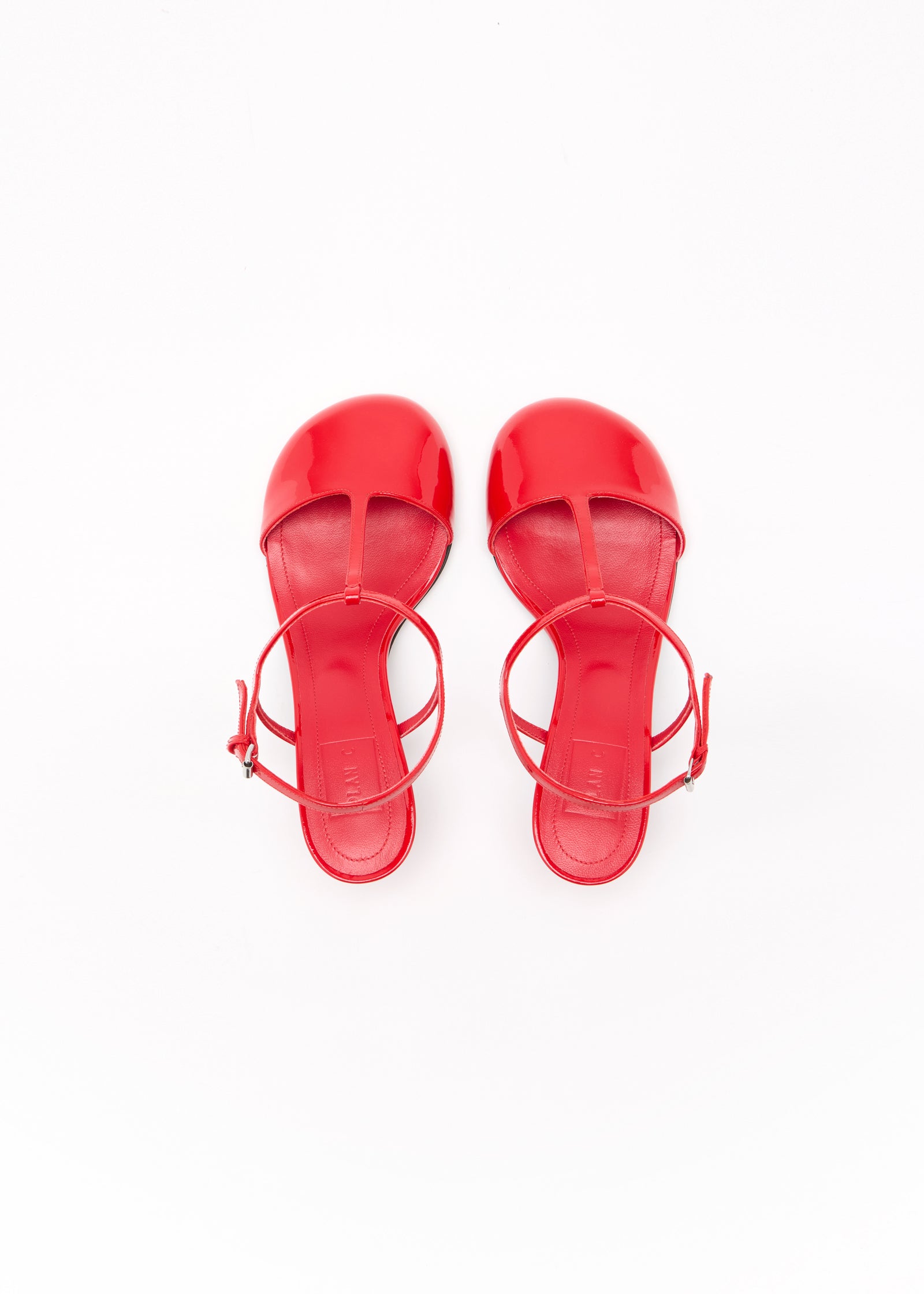 SLINGBACK FIRE RED PATENT LEATHER