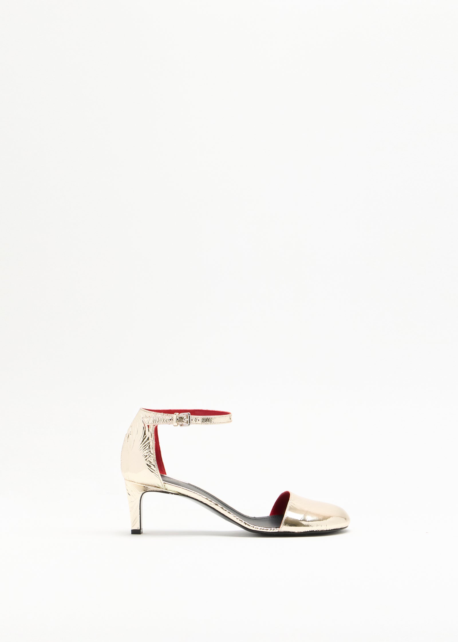 PLATINUM LEATHER SLINGBACK