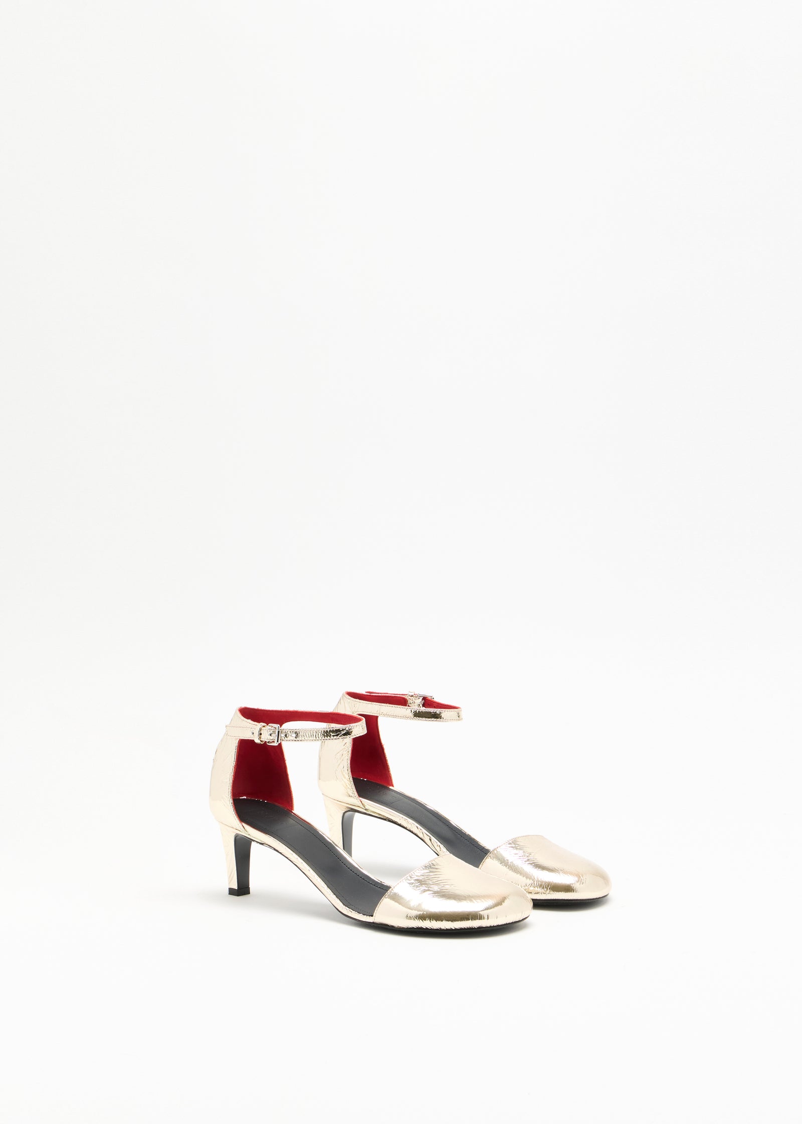 PLATINUM LEATHER SLINGBACK