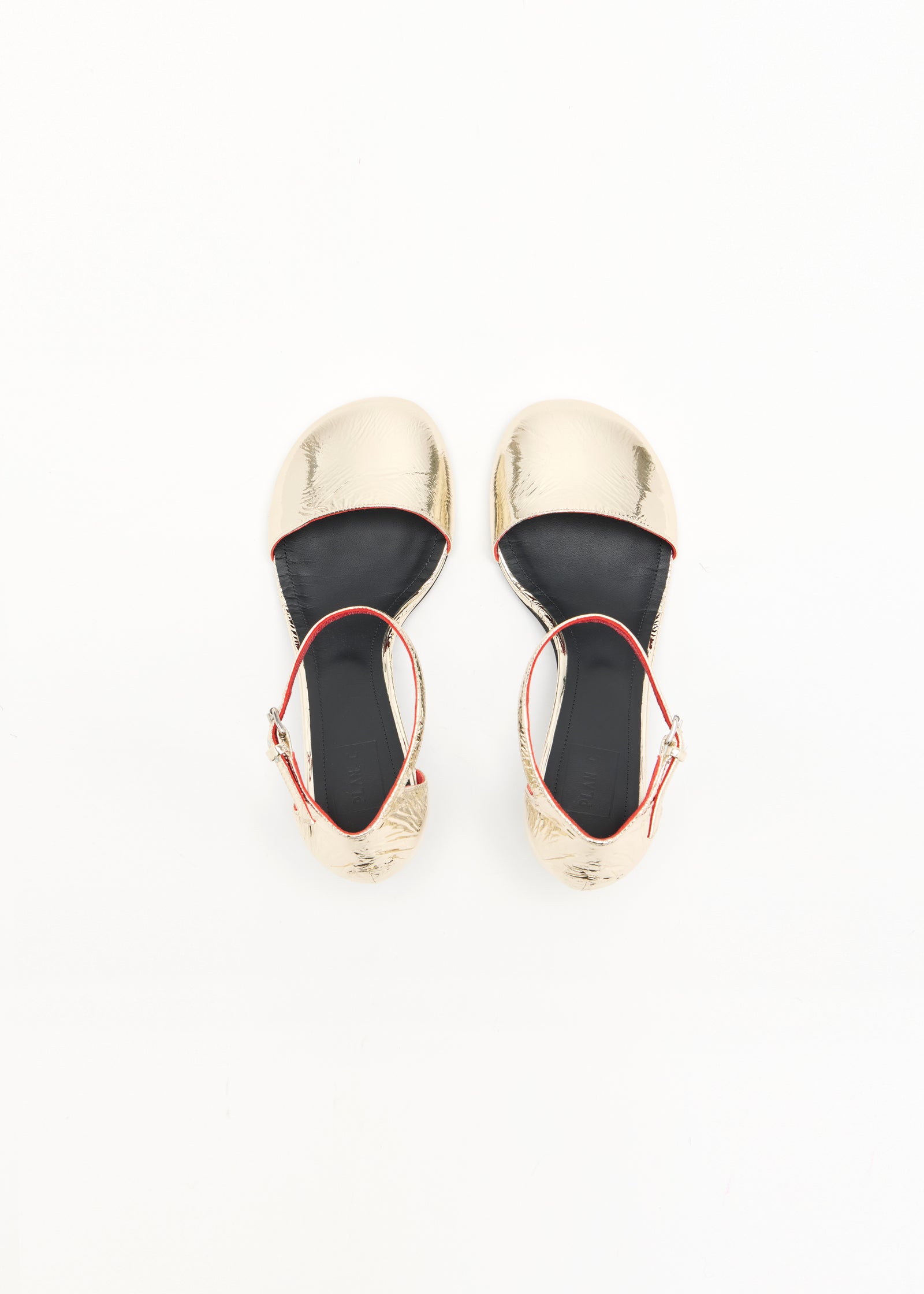PLATINUM LEATHER SLINGBACK