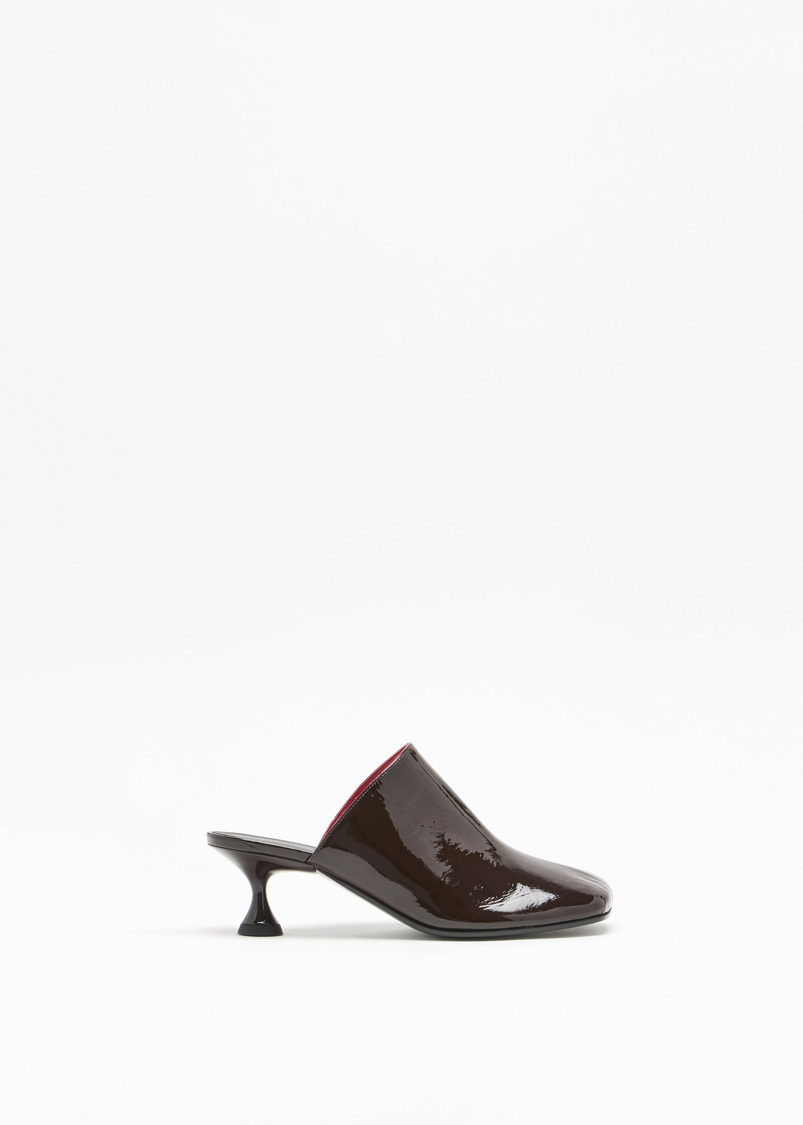 CHOCOLATE LEATHER MULES