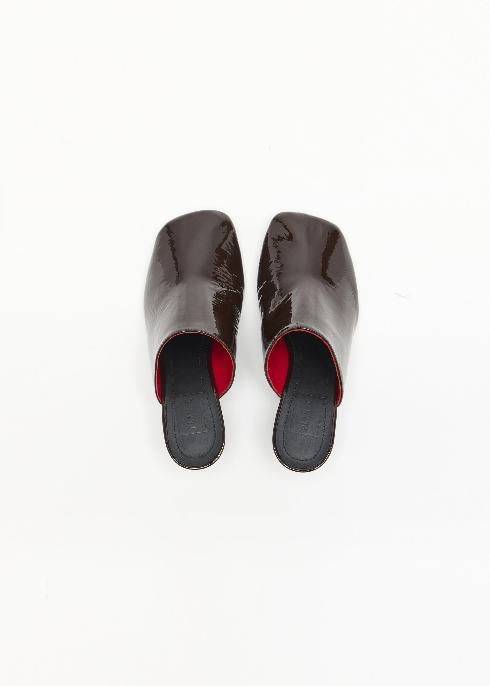 CHOCOLATE LEATHER MULES