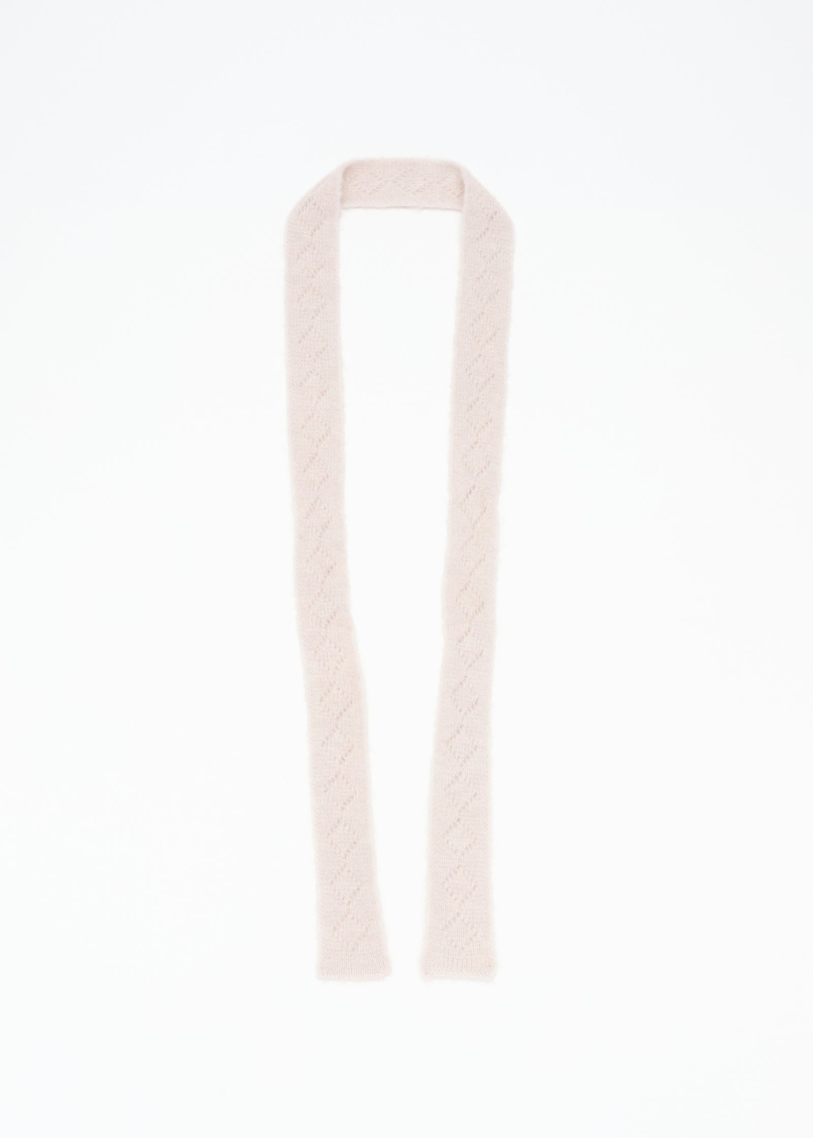 POWDER PINK ALPACA TINY SCARF