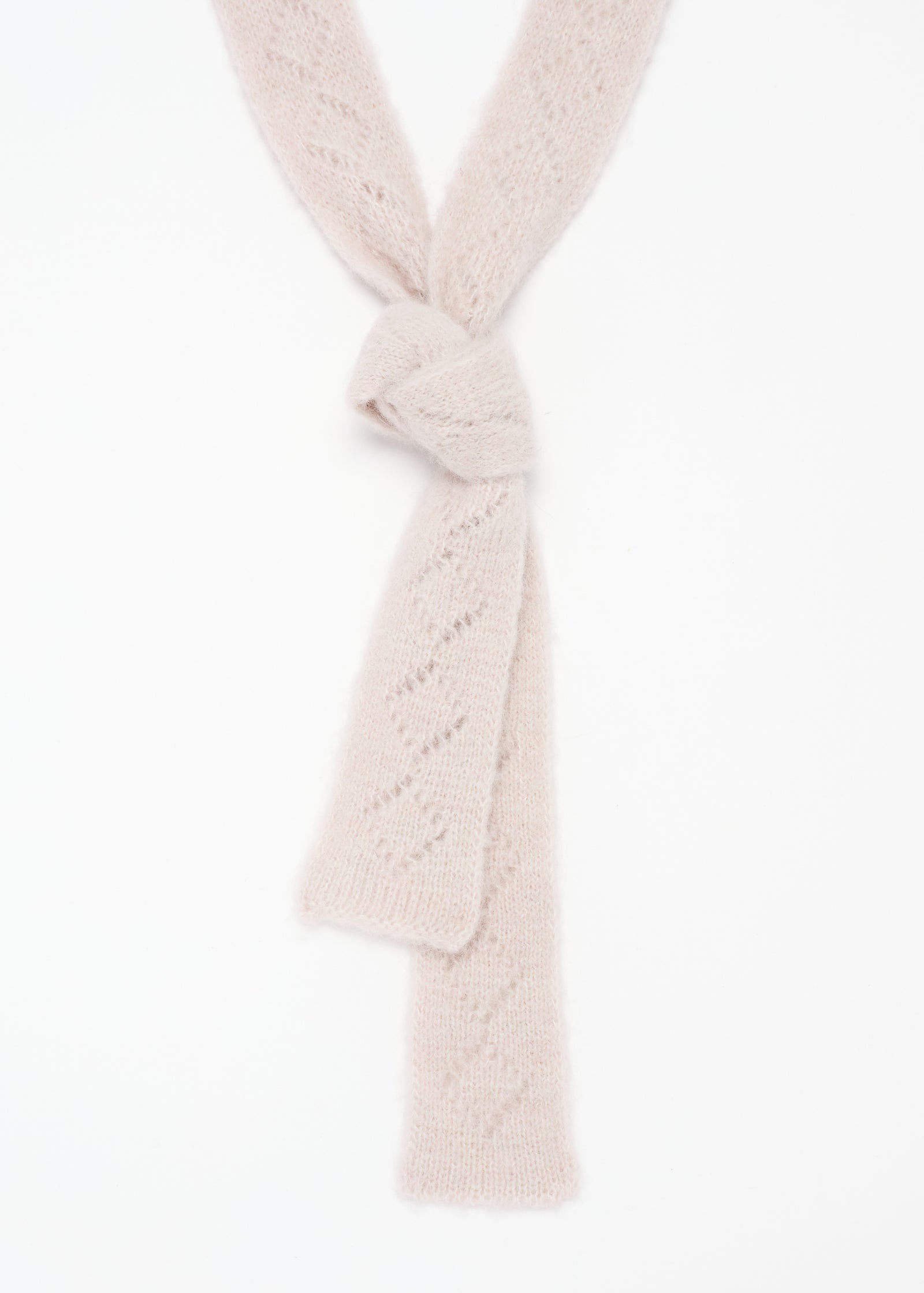 POWDER PINK ALPACA TINY SCARF
