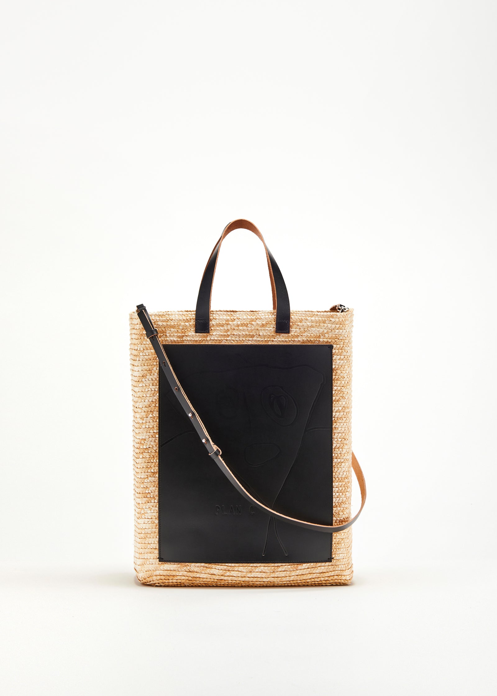 HANDMADE "PILI AND BIANCA" LARGE FLORENTINE STRAW BAG