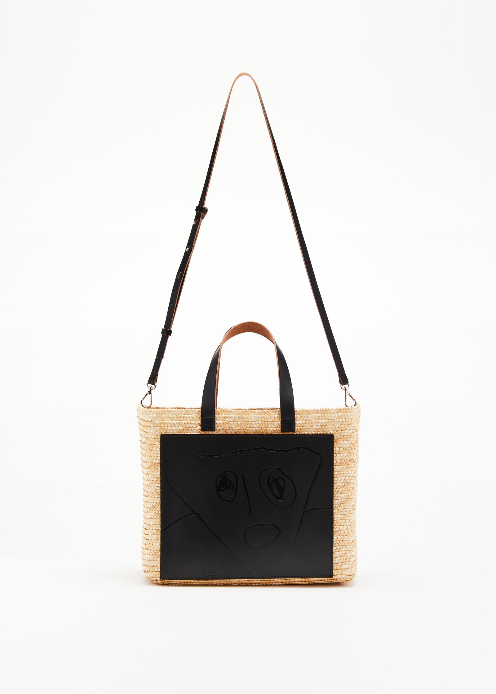 HANDMADE "PILI AND BIANCA" MEDIUM FLORENTINE STRAW BAG