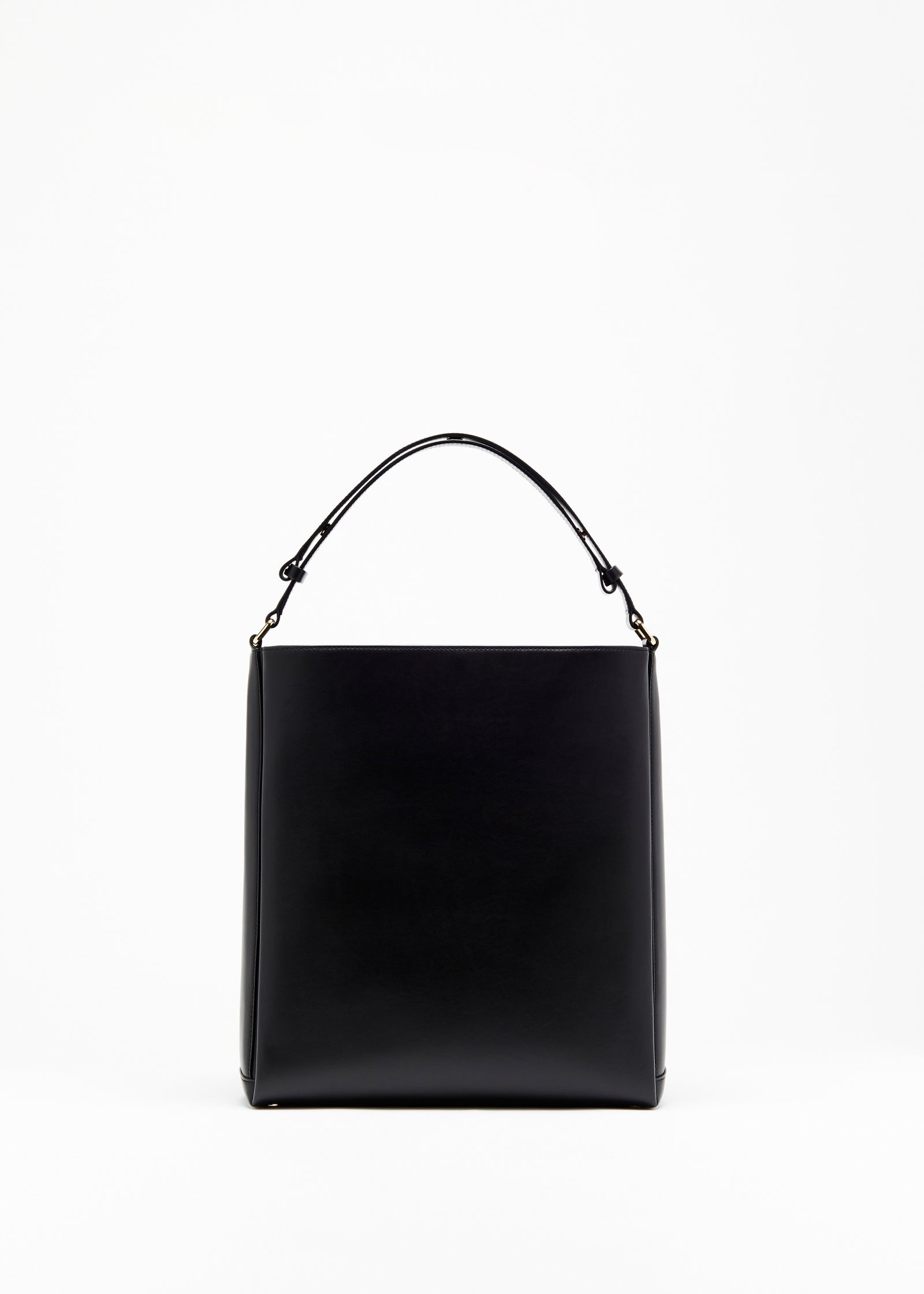 BLACK FOLDED TOTE BAG