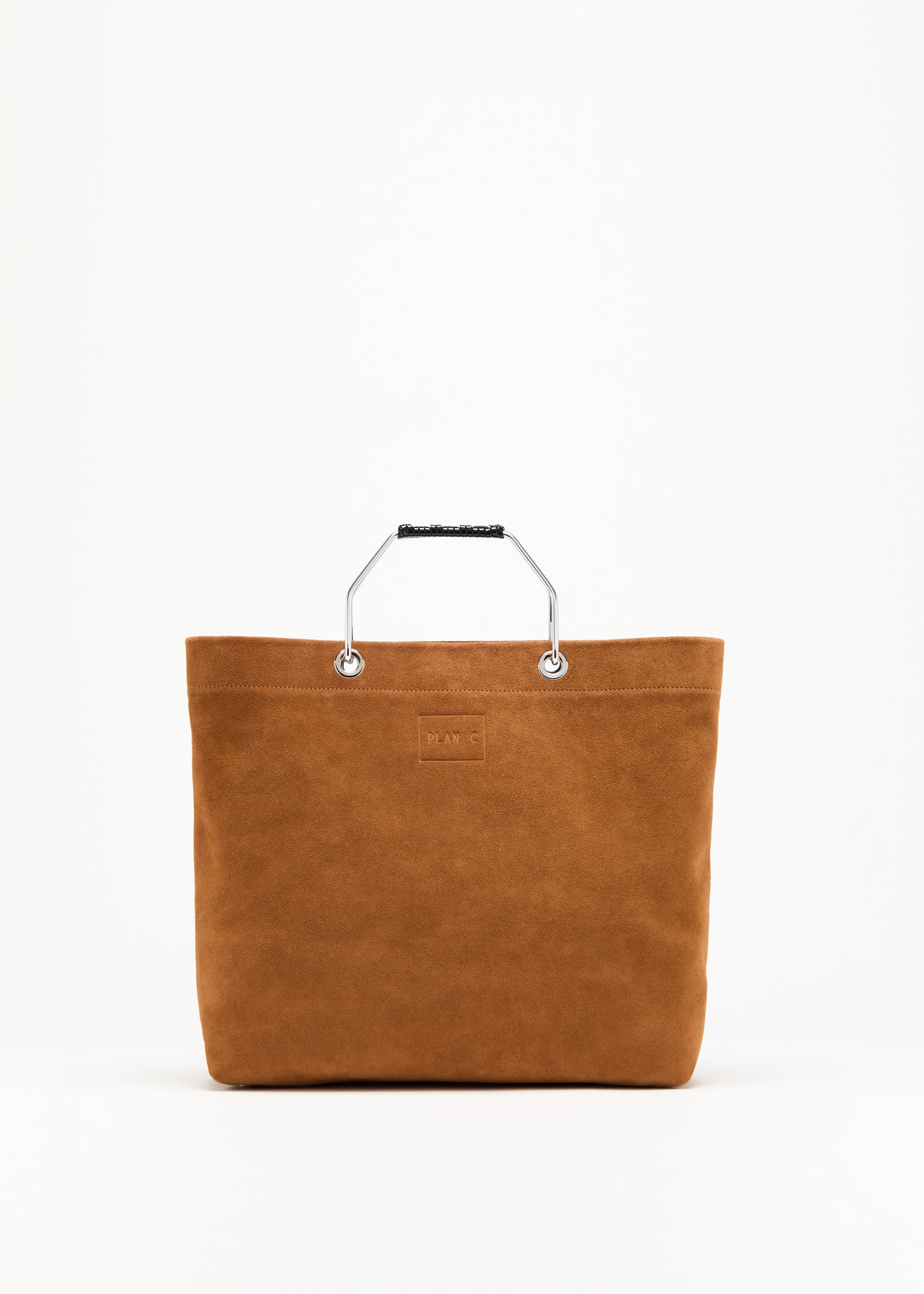 EARTH BROWN SUEDE BEACH BAG