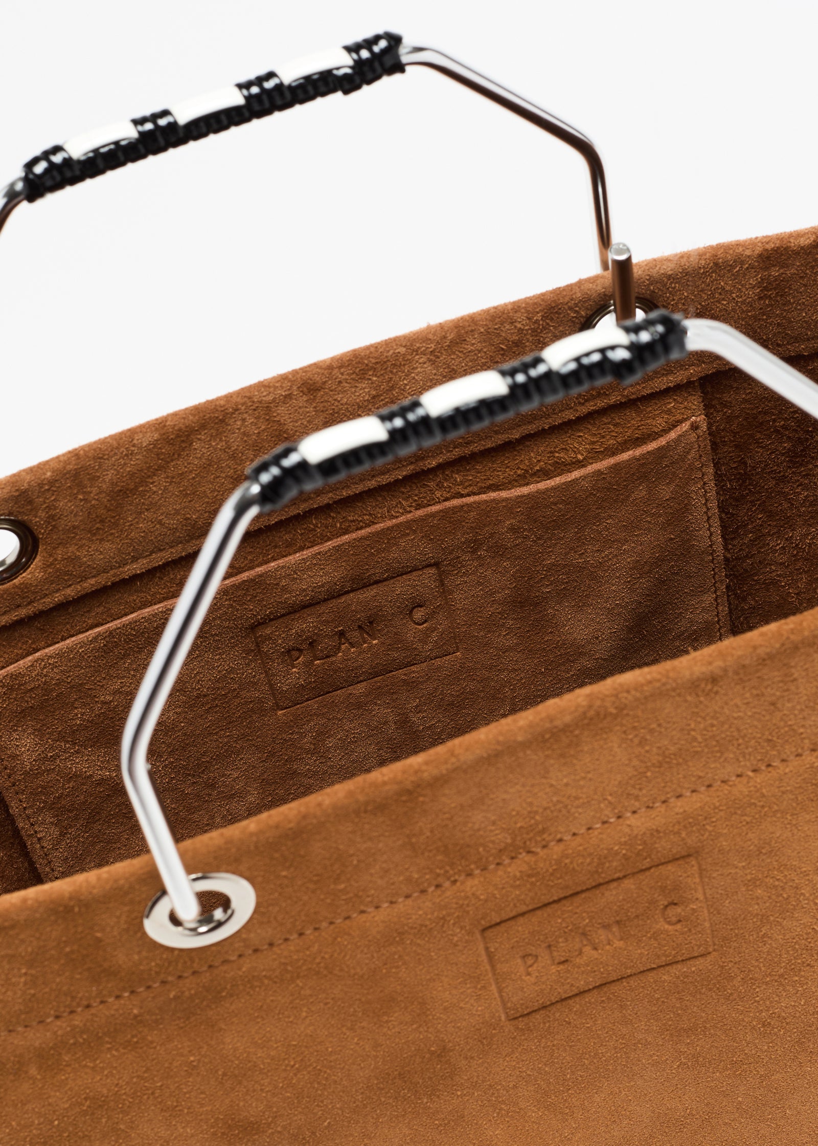EARTH BROWN SUEDE BEACH BAG