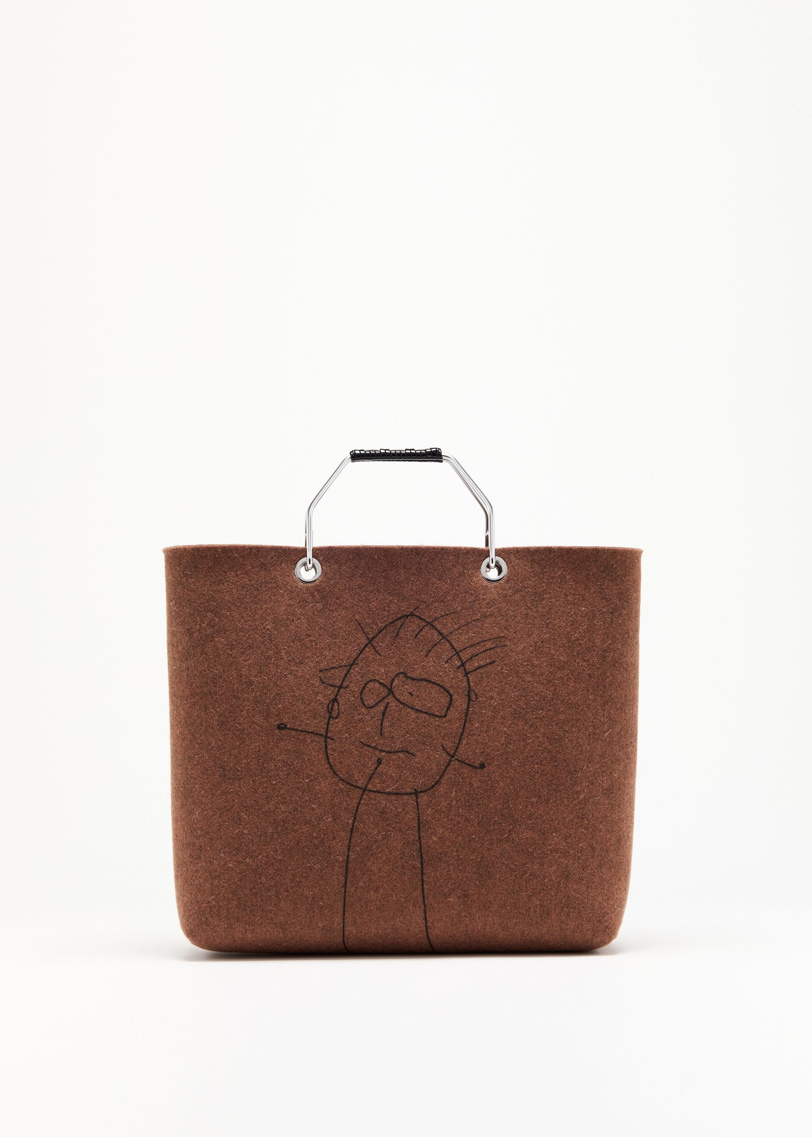PILI AND BIANCA WOOL BEACH BAG