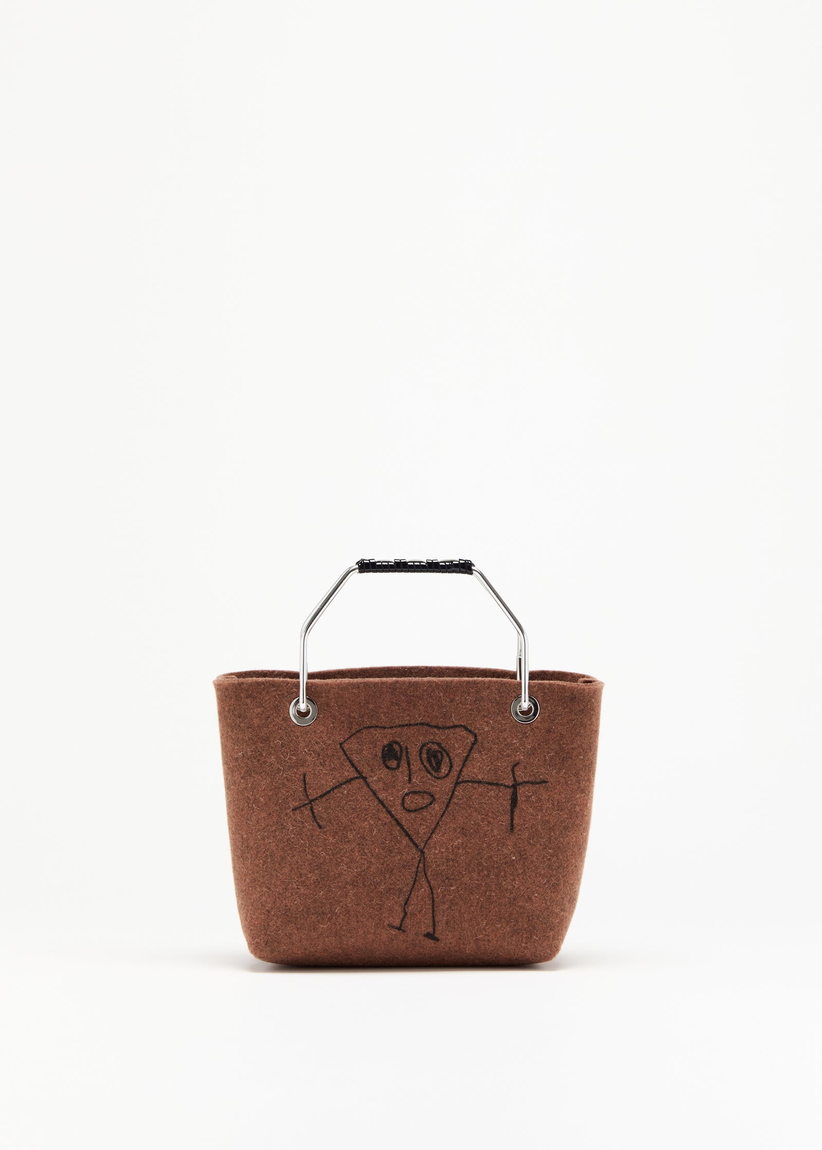 PILI AND BIANCA WOOL MINI BEACH BAG