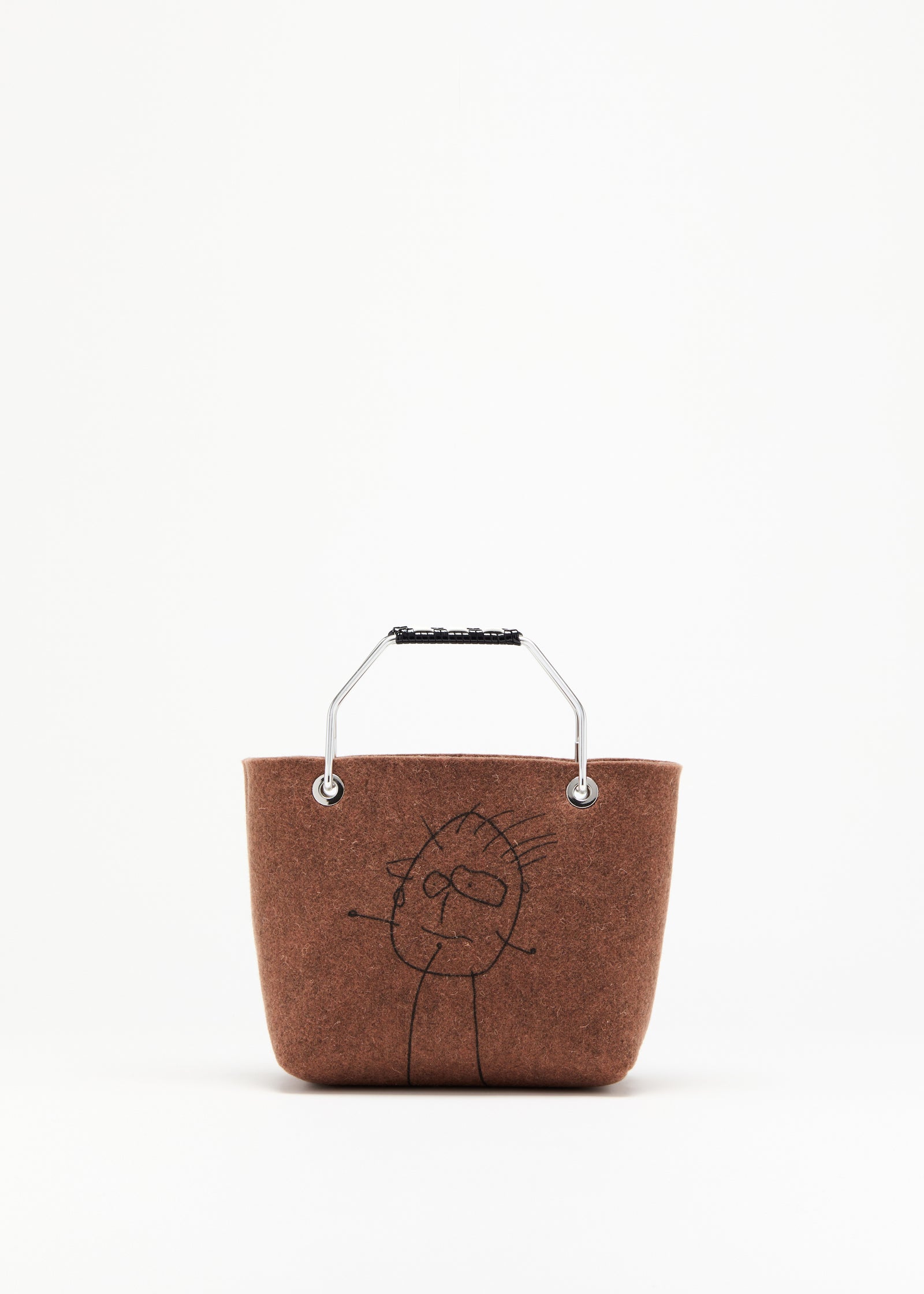 PILI AND BIANCA WOOL MINI BEACH BAG