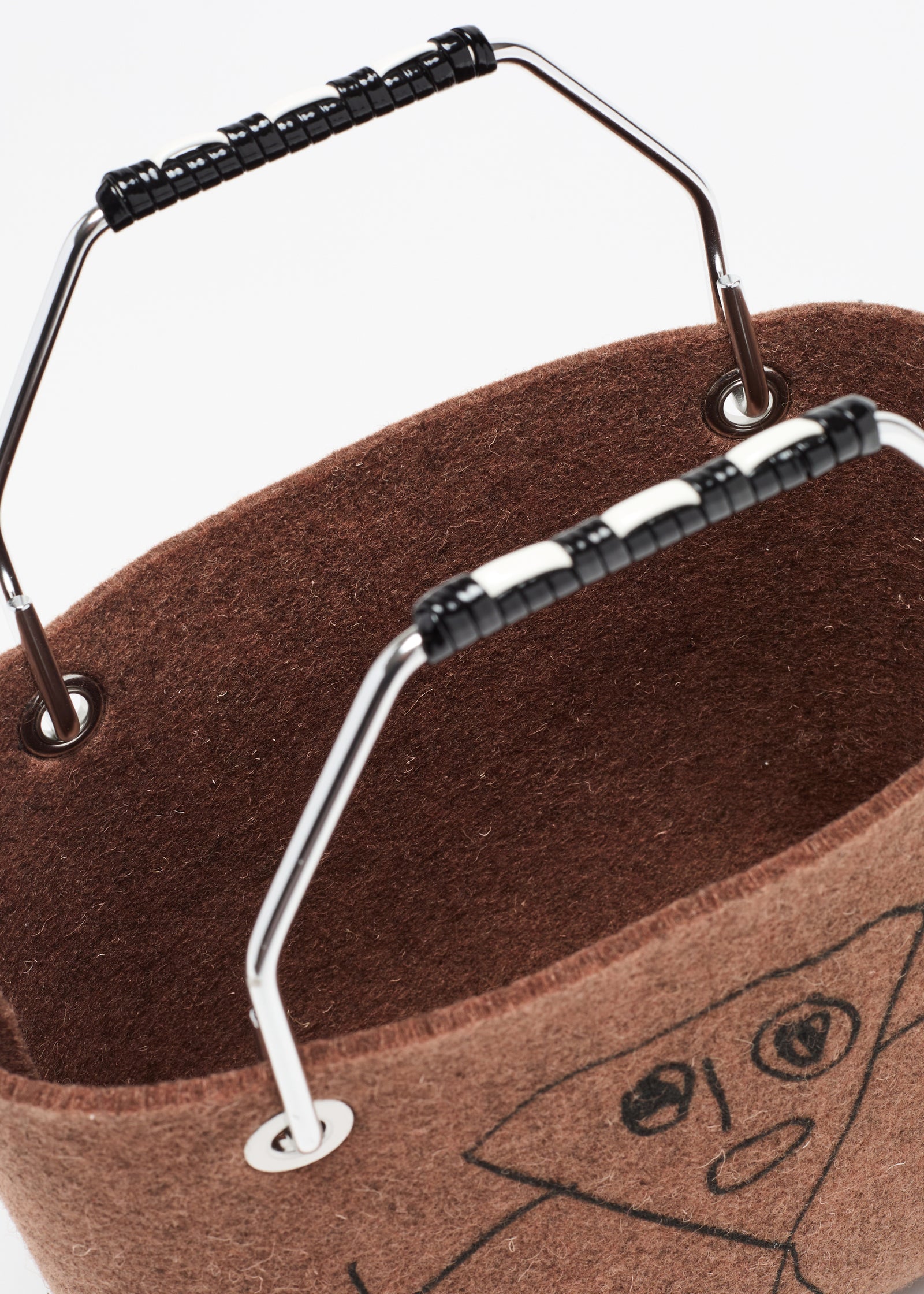 PILI AND BIANCA WOOL MINI BEACH BAG