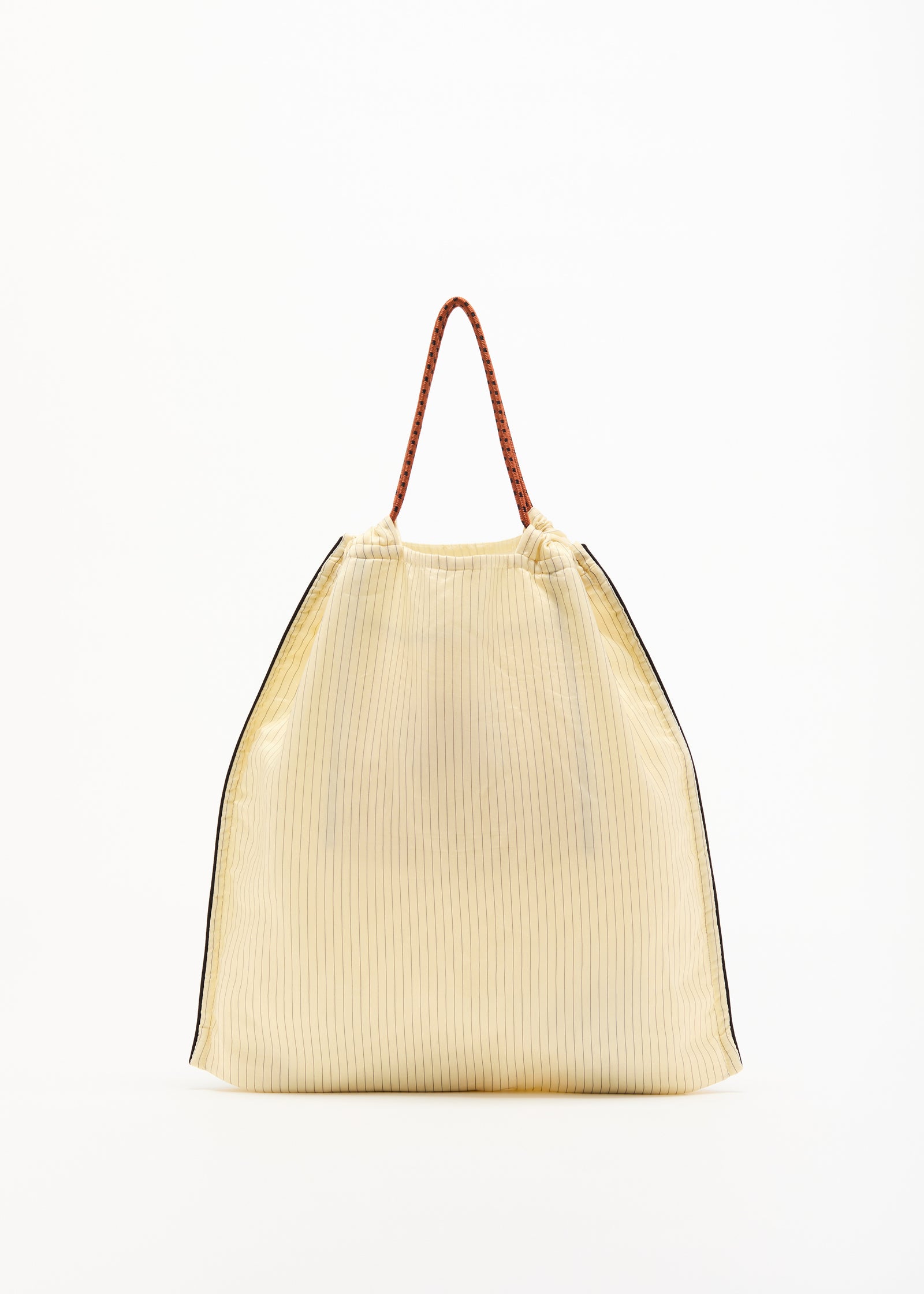 YELLOW TOTE WITH STRIPES