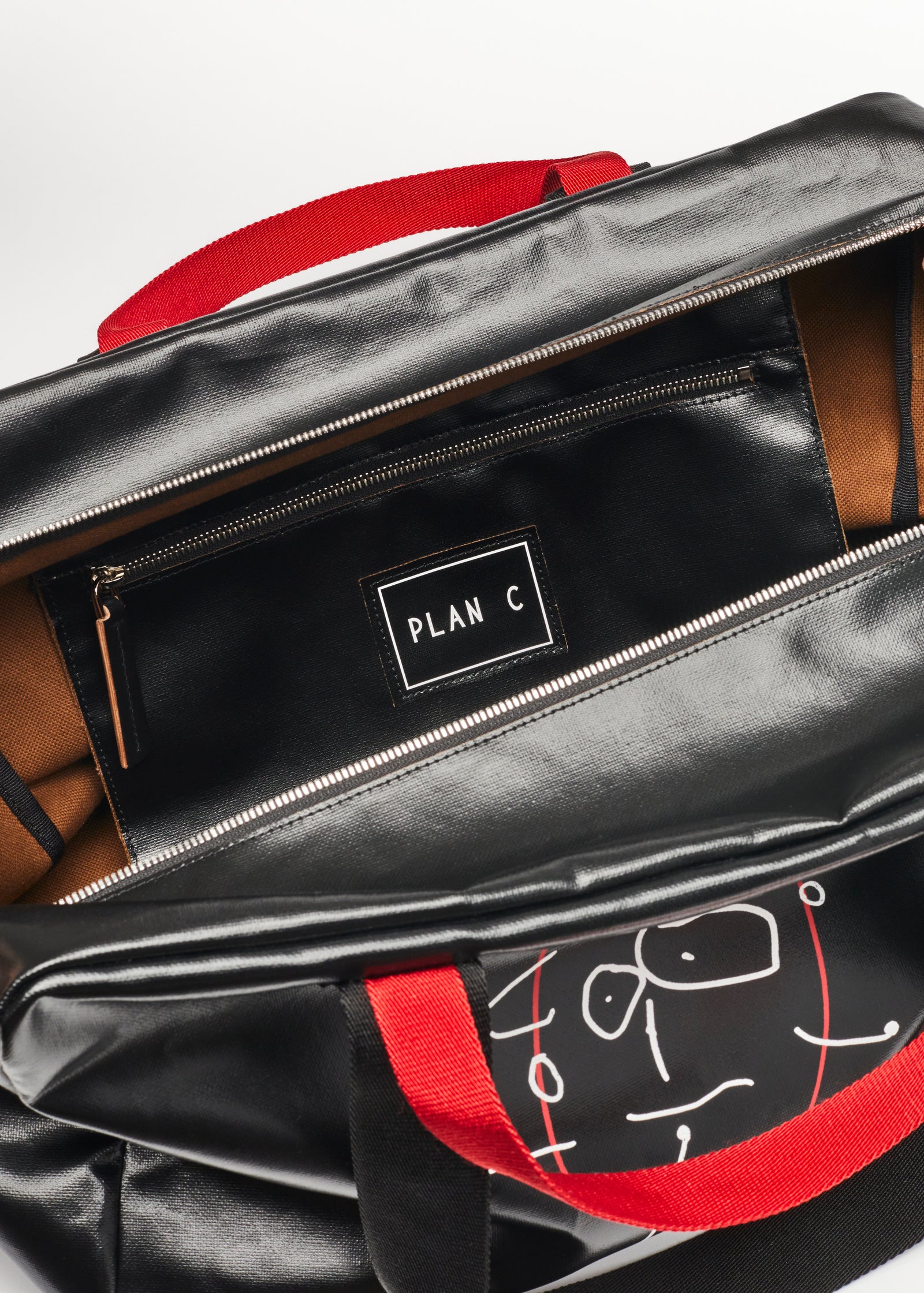 "PILI AND BIANCA" BLACK WEEKEND BAG