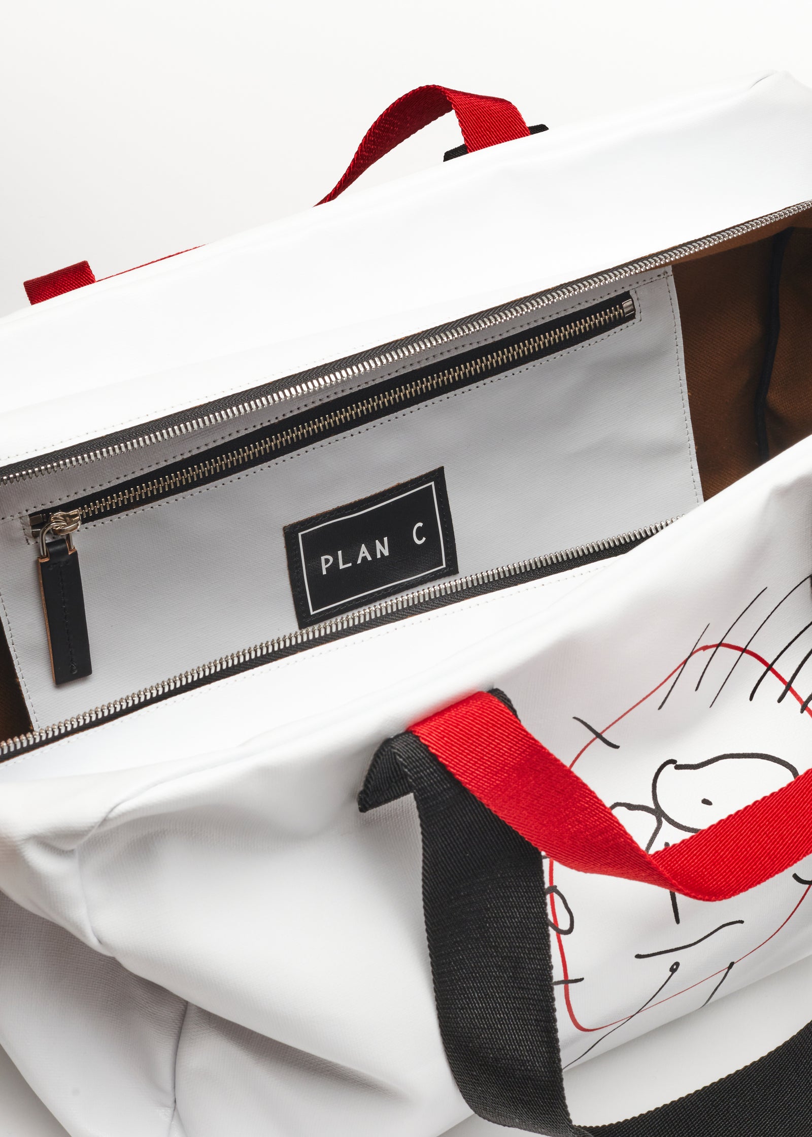 "PILI AND BIANCA" WHITE WEEKEND BAG