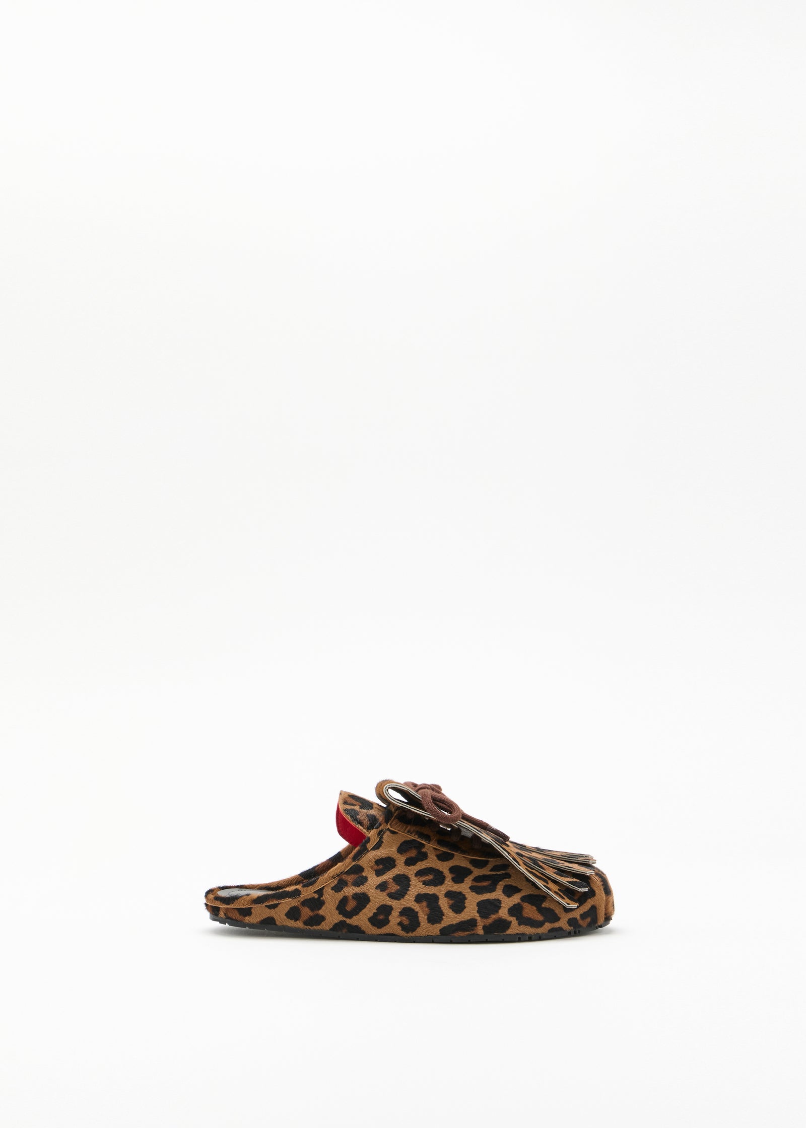 LEOPARD PRINT SABOT BOWLING SHOES