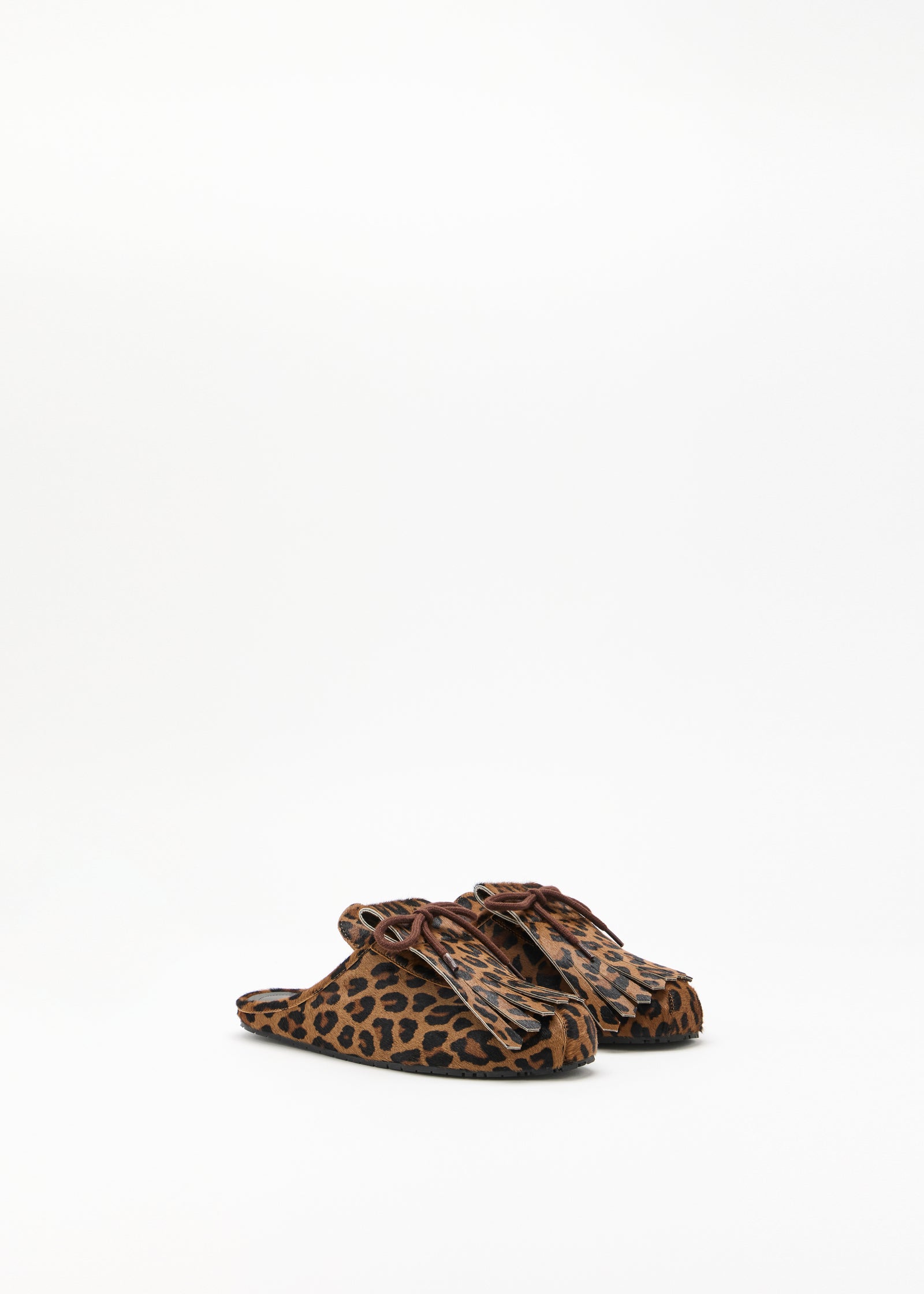 LEOPARD PRINT SABOT BOWLING SHOES