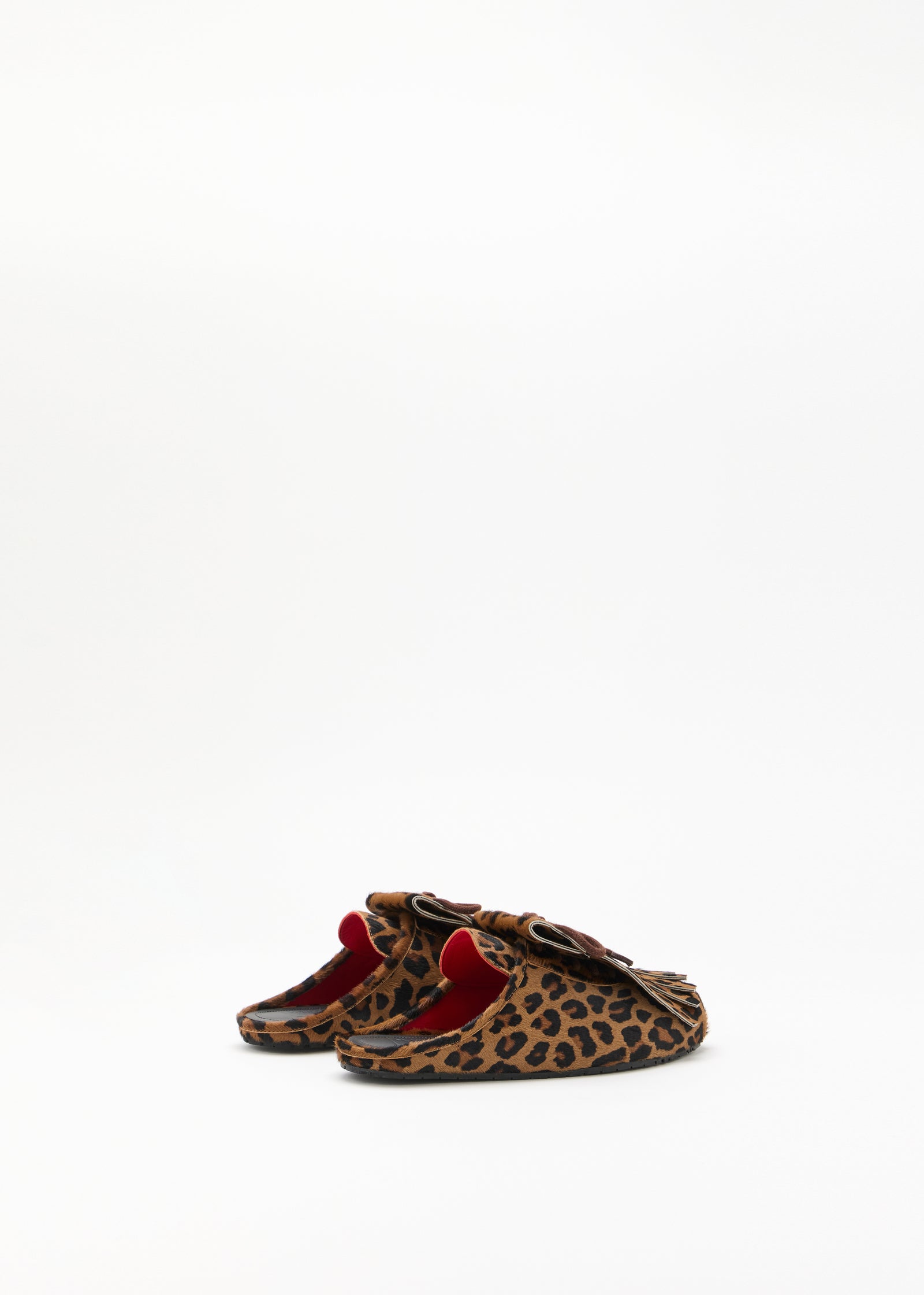 LEOPARD PRINT SABOT BOWLING SHOES