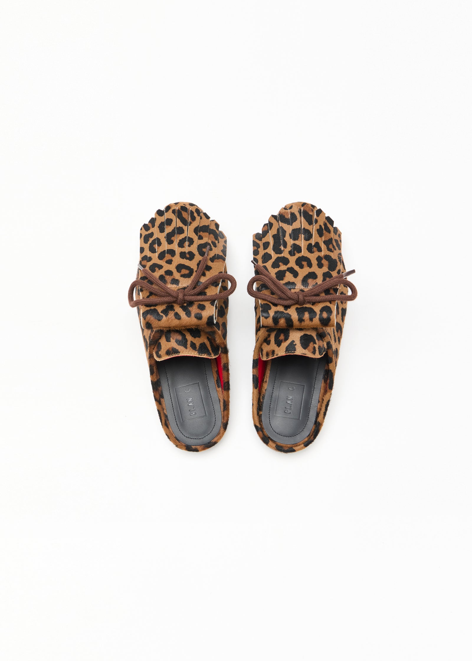 LEOPARD PRINT SABOT BOWLING SHOES