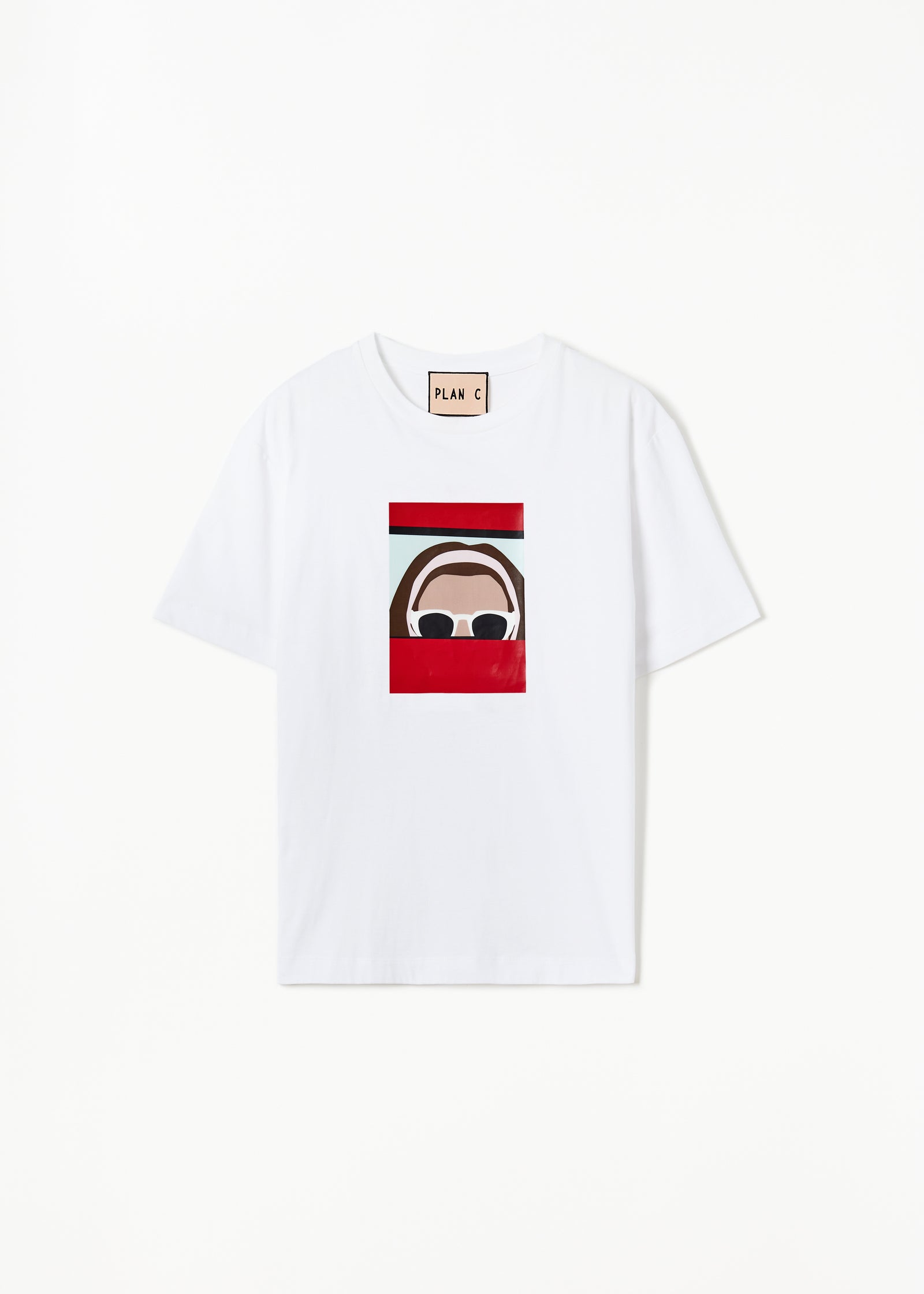 T-SHIRT CON STAMPA AUTORITRATTO