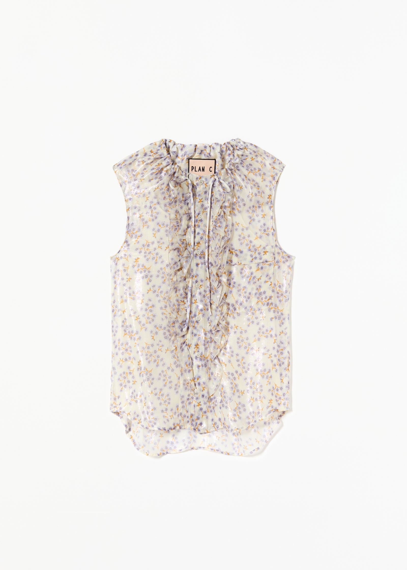 TOP IN CHIFFON DI SETA