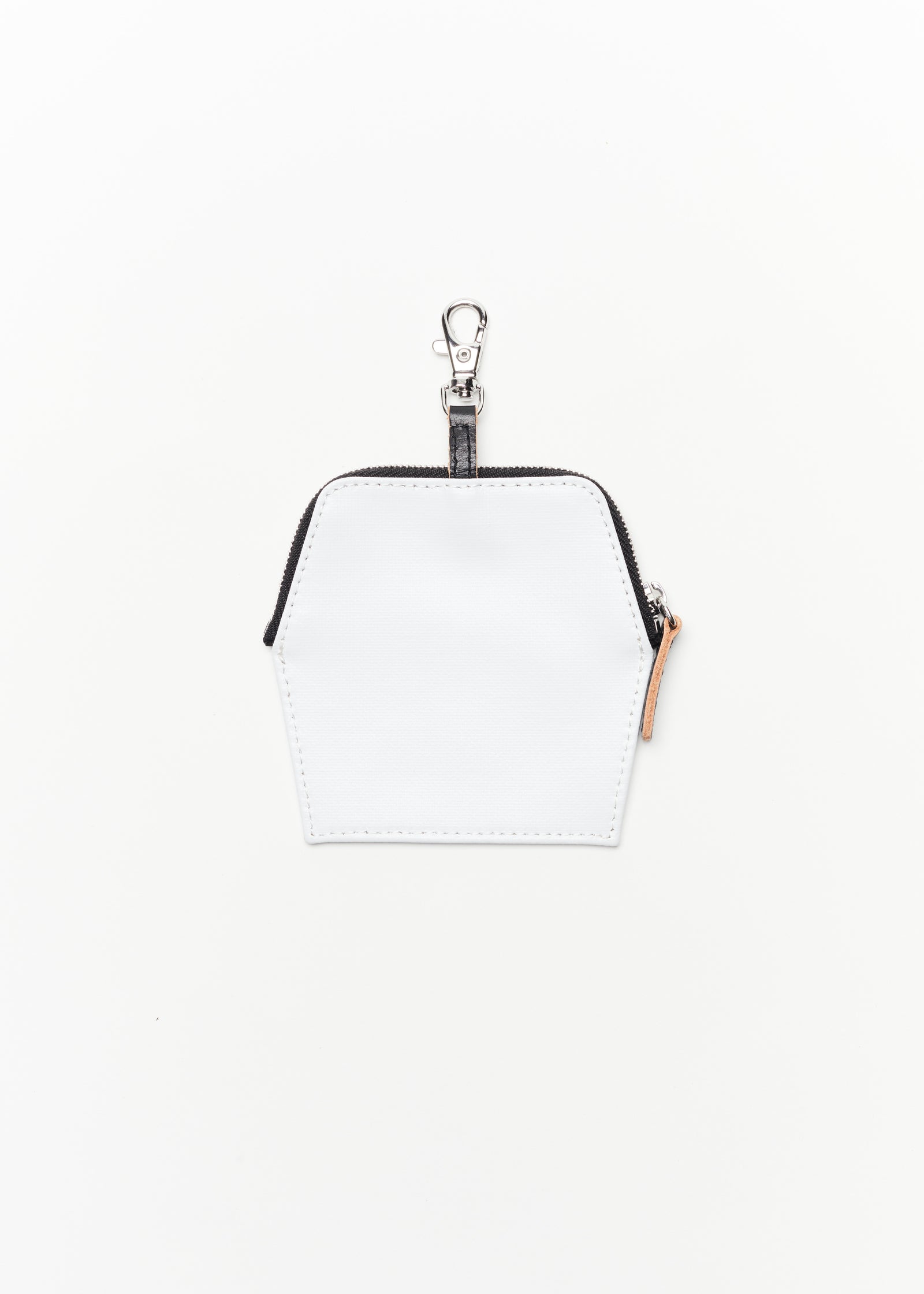 "PILI AND BIANCA" WHITE LEATHER CROSSBODY BELT WITH WALLETS