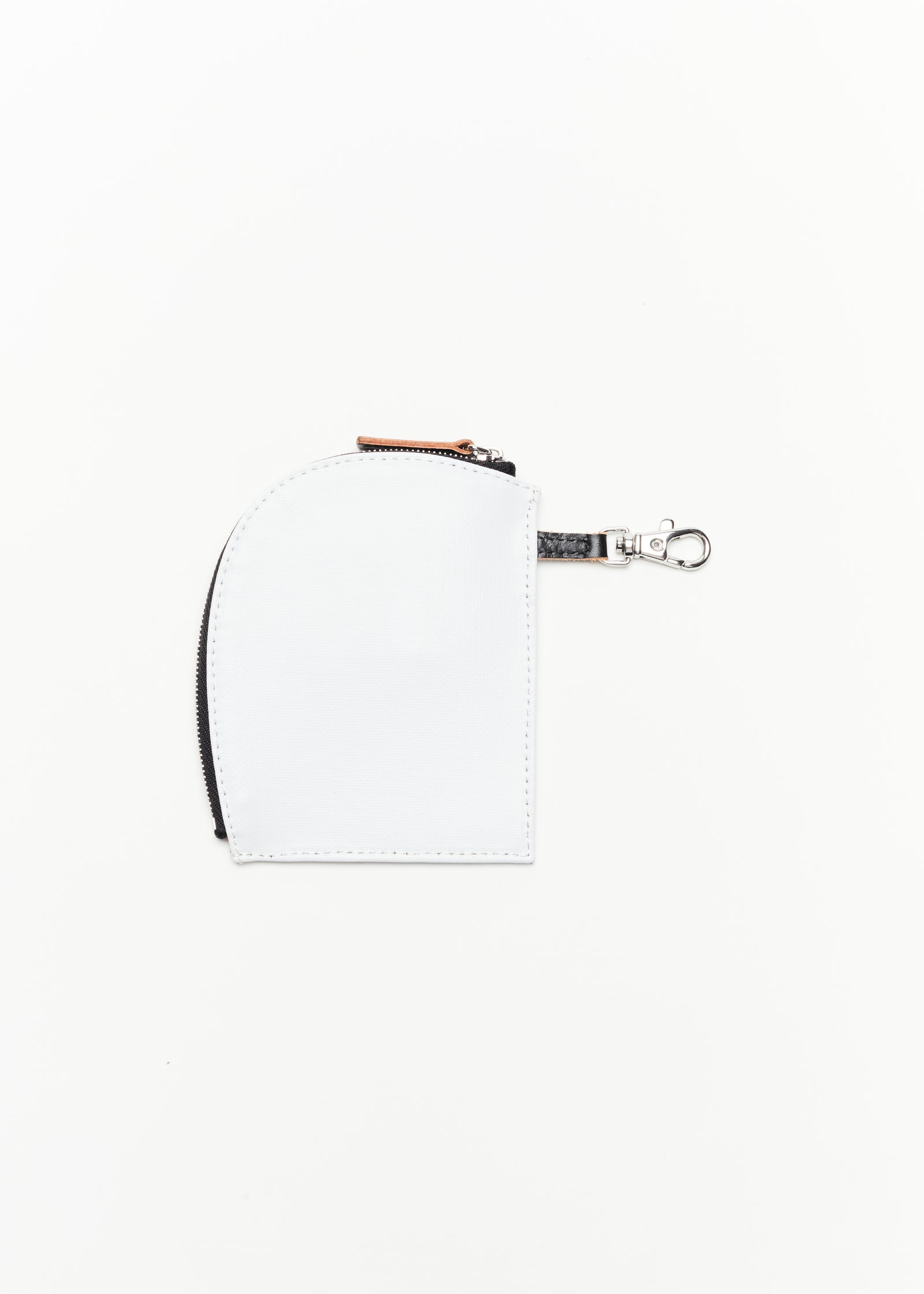 "PILI AND BIANCA" WHITE LEATHER CROSSBODY BELT WITH WALLETS