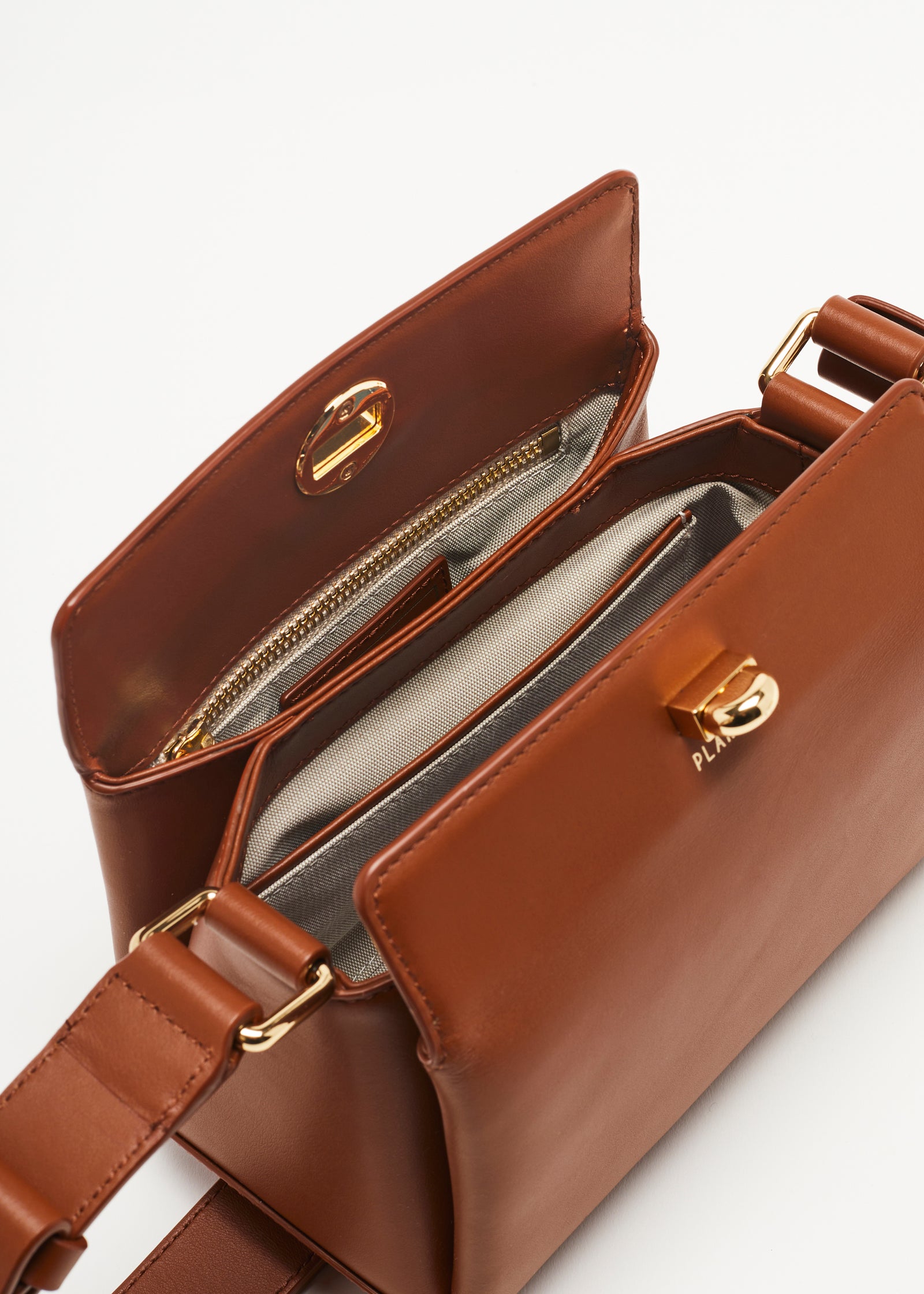 BORSA MINI FOLDED TABACCO