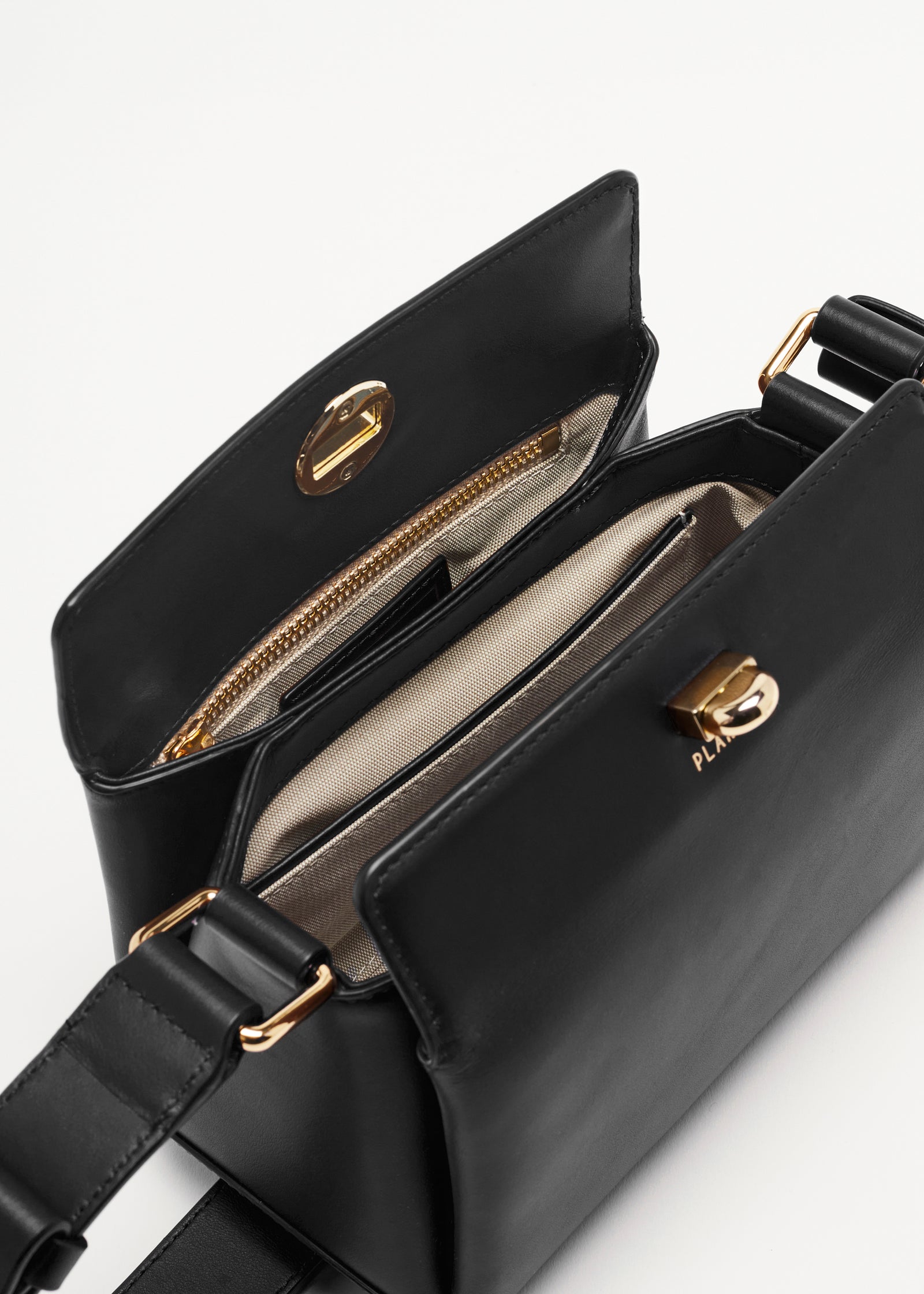BLACK MINI FOLDED BAG