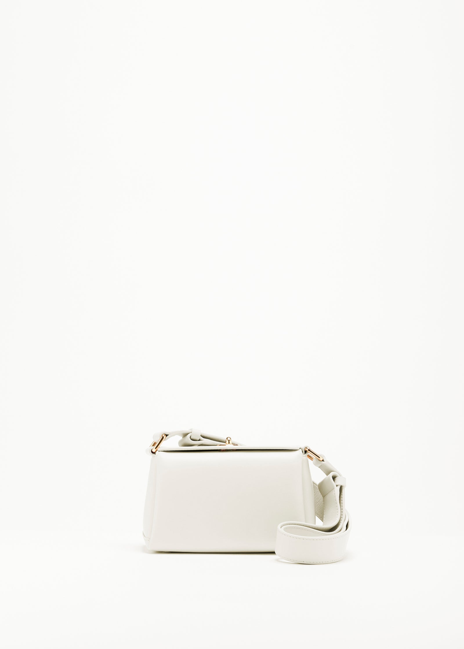 WHITE MINI FOLDED BAG
