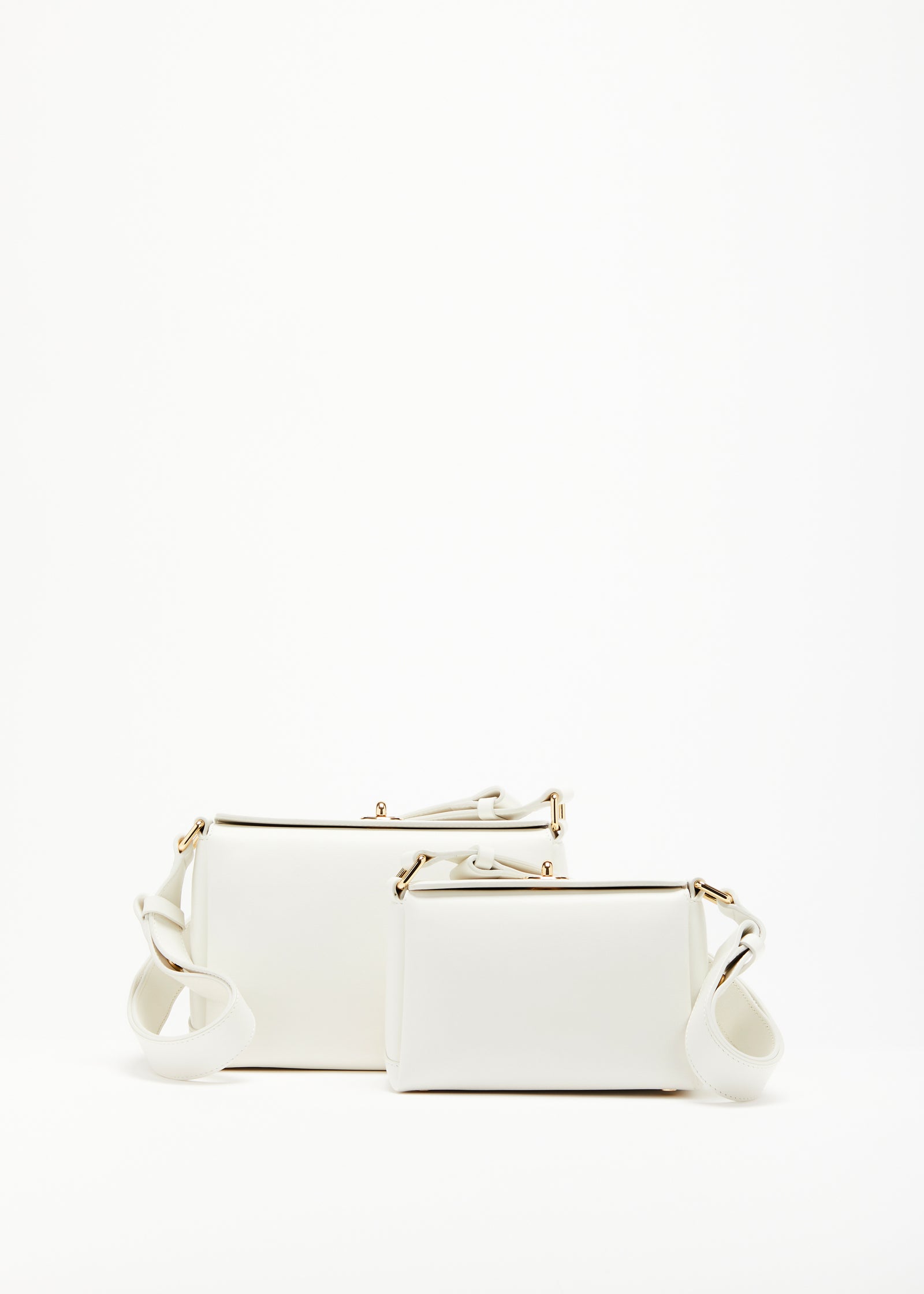 WHITE MINI FOLDED BAG