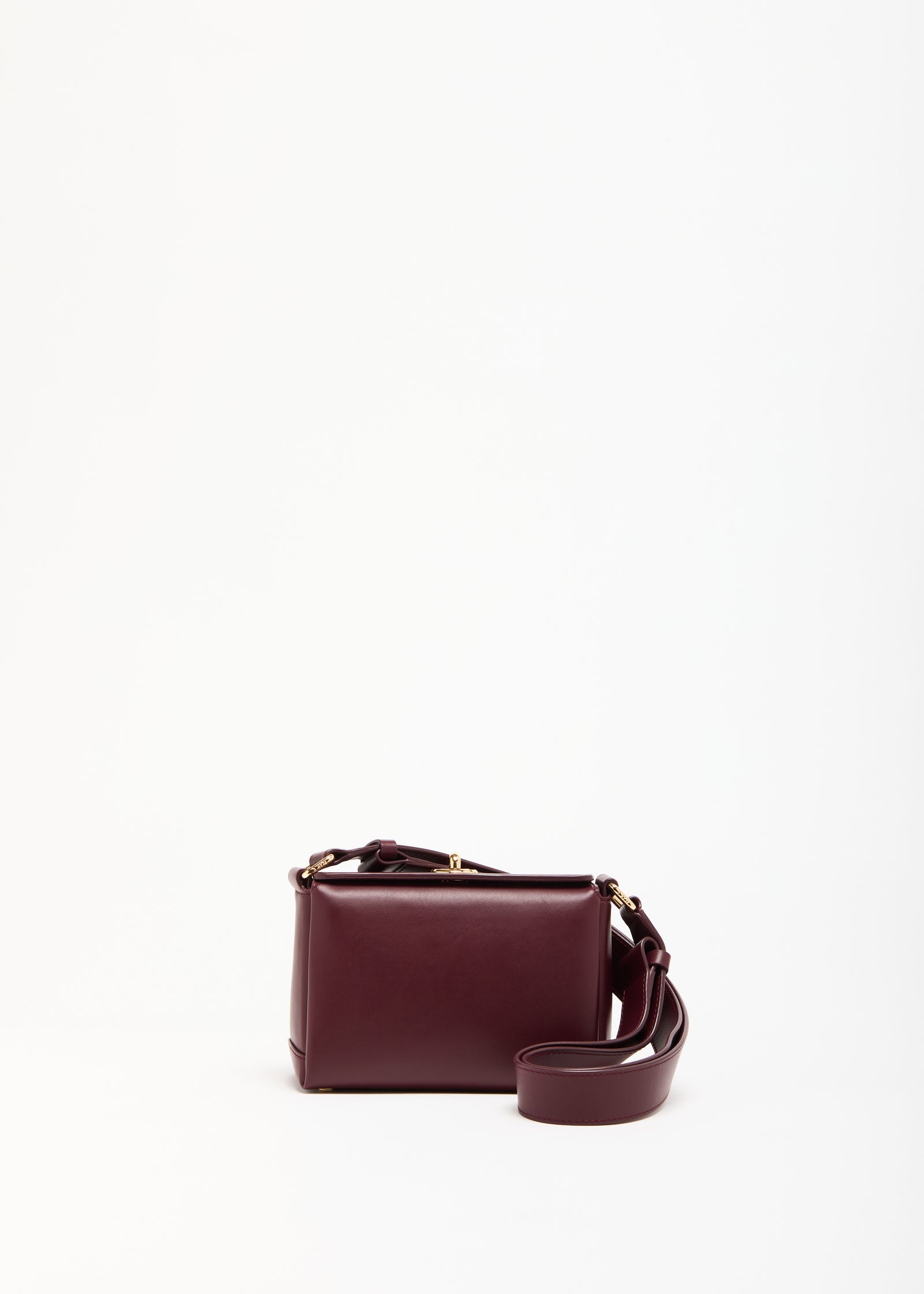 BURGUNDY MINI FOLDED BAG