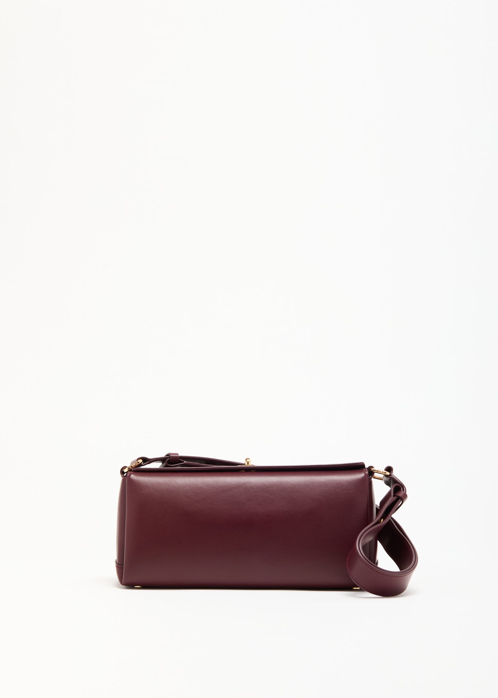 BURGUNDY BAGUETTE FOLDED BAG