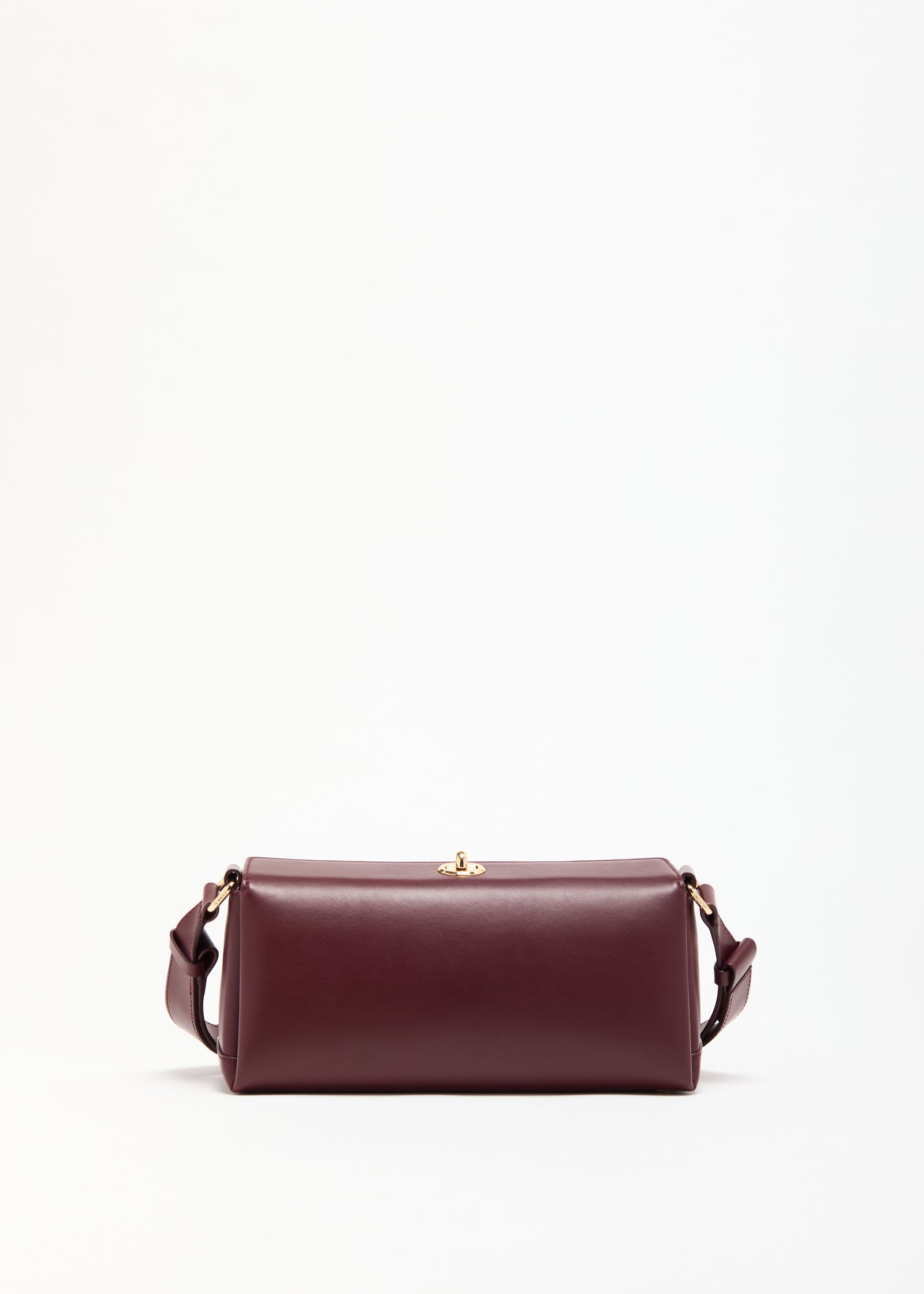BURGUNDY BAGUETTE FOLDED BAG