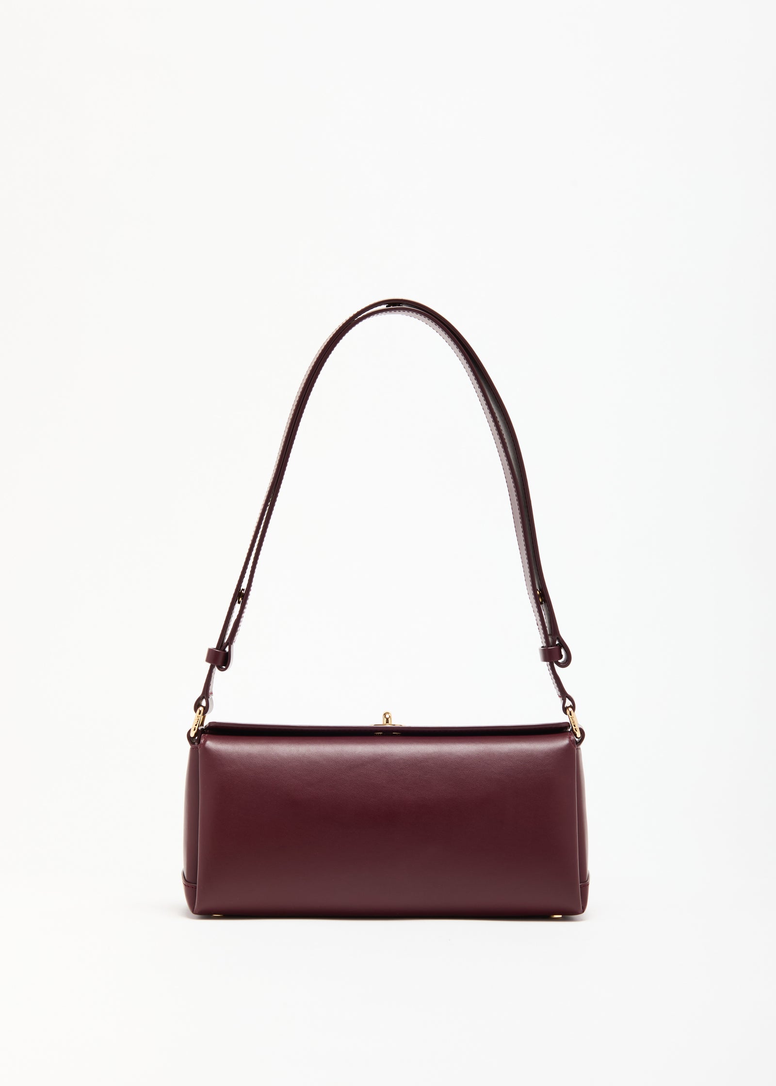 BURGUNDY BAGUETTE FOLDED BAG