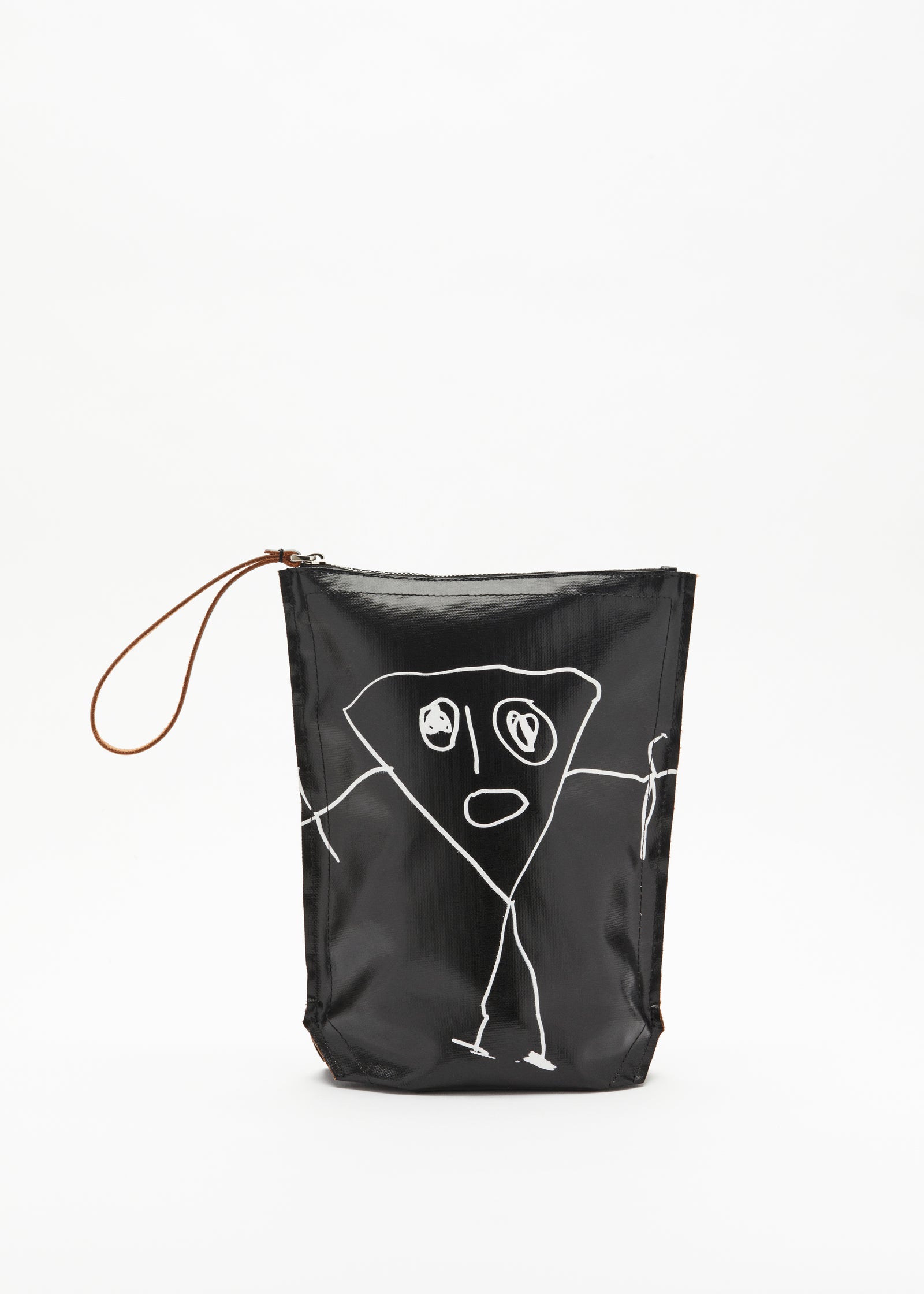 POCHETTE NERA "PILI E BIANCA"