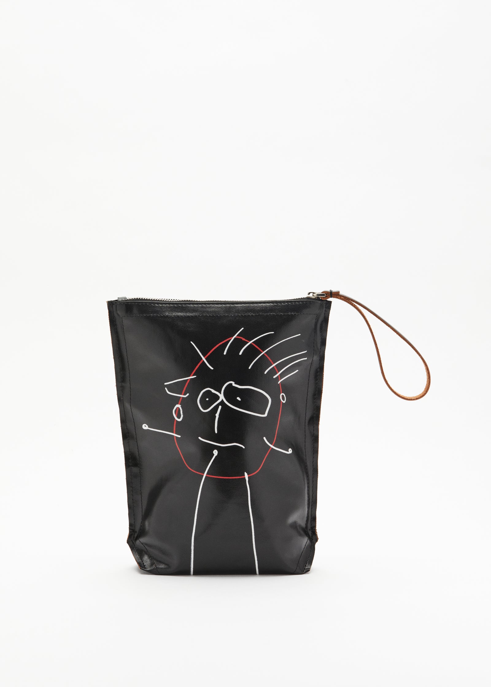 POCHETTE NERA "PILI E BIANCA"