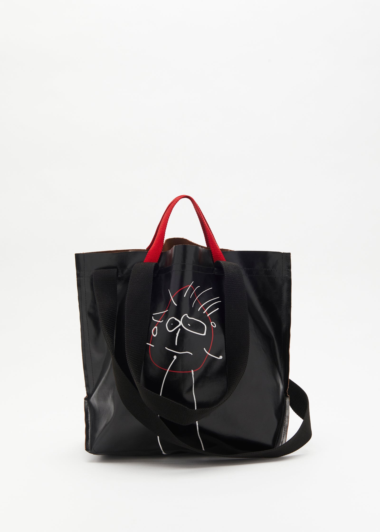 "PILI AND BIANCA" BLACK MEDIUM TOTE BAG