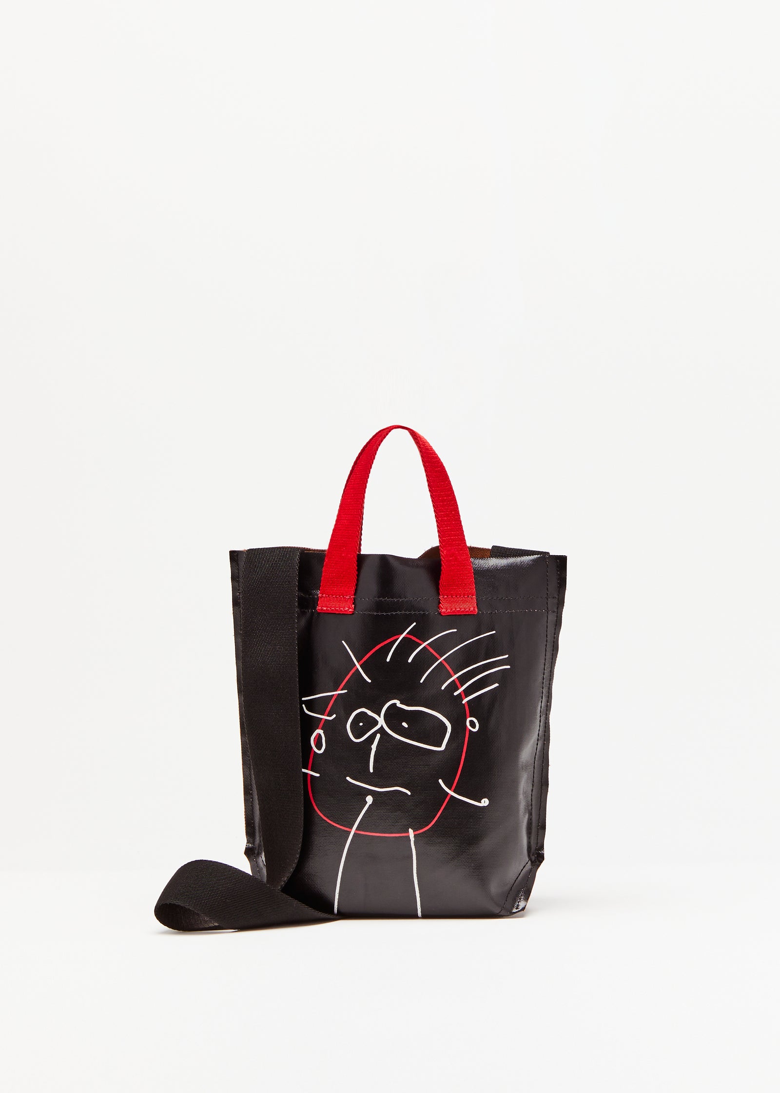 "PILI AND BIANCA" BLACK MINI SHOPPER