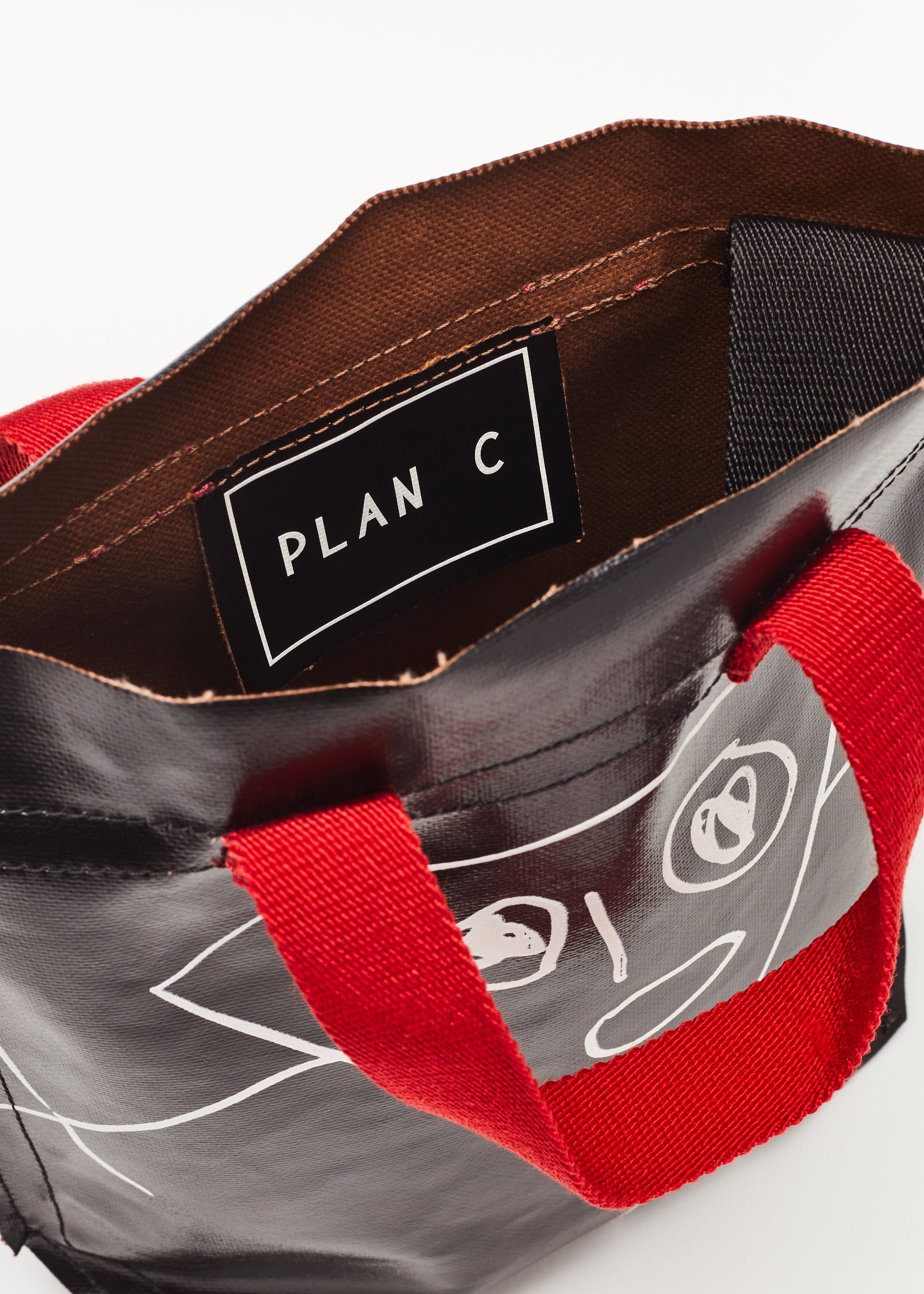 "PILI AND BIANCA" BLACK MINI SHOPPER
