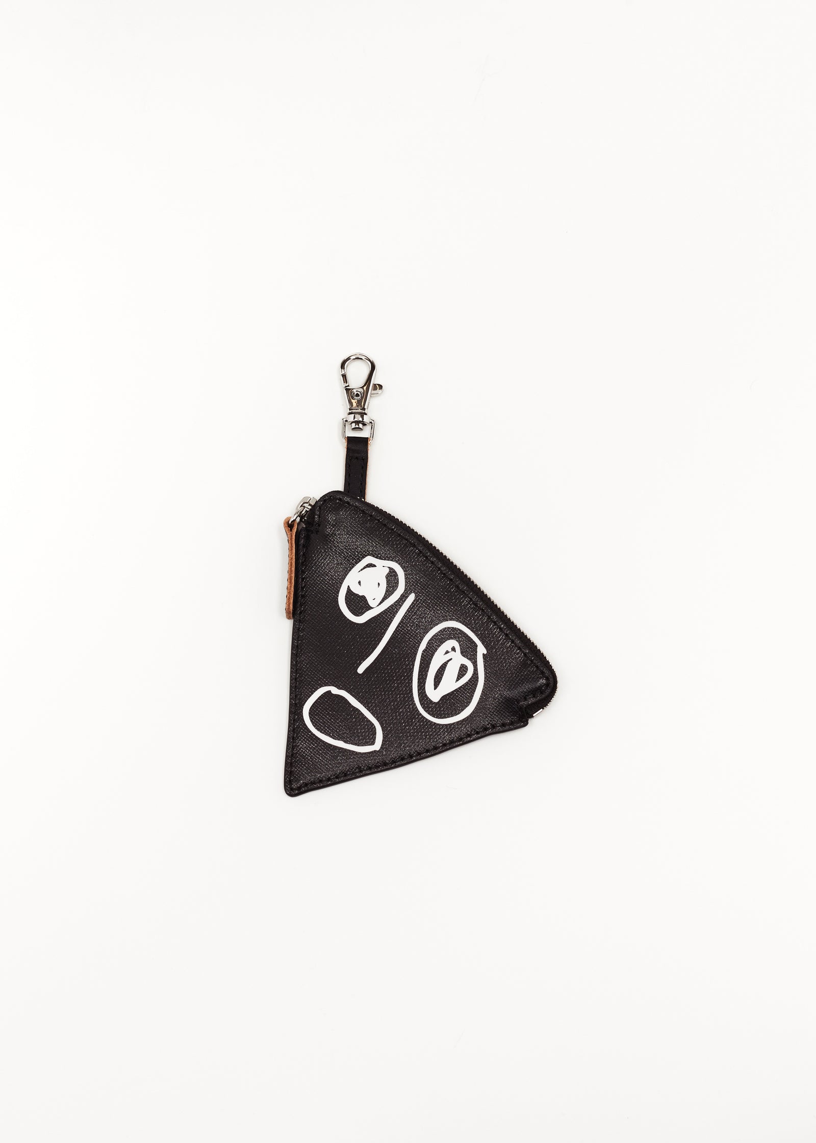 "PILI AND BIANCA" BLACK LEATHER CROSSBODY BELT WITH WALLETS